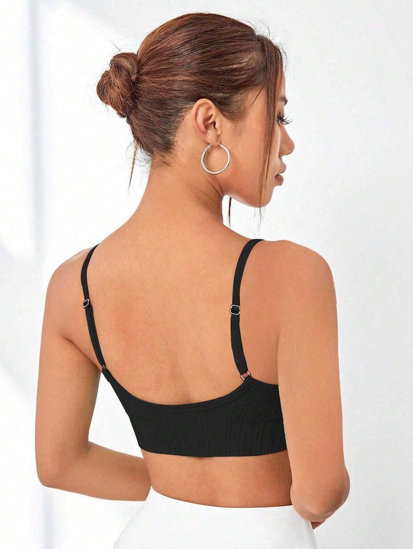 Adjustable Strap Breast Contouring Seamless Sports Bra