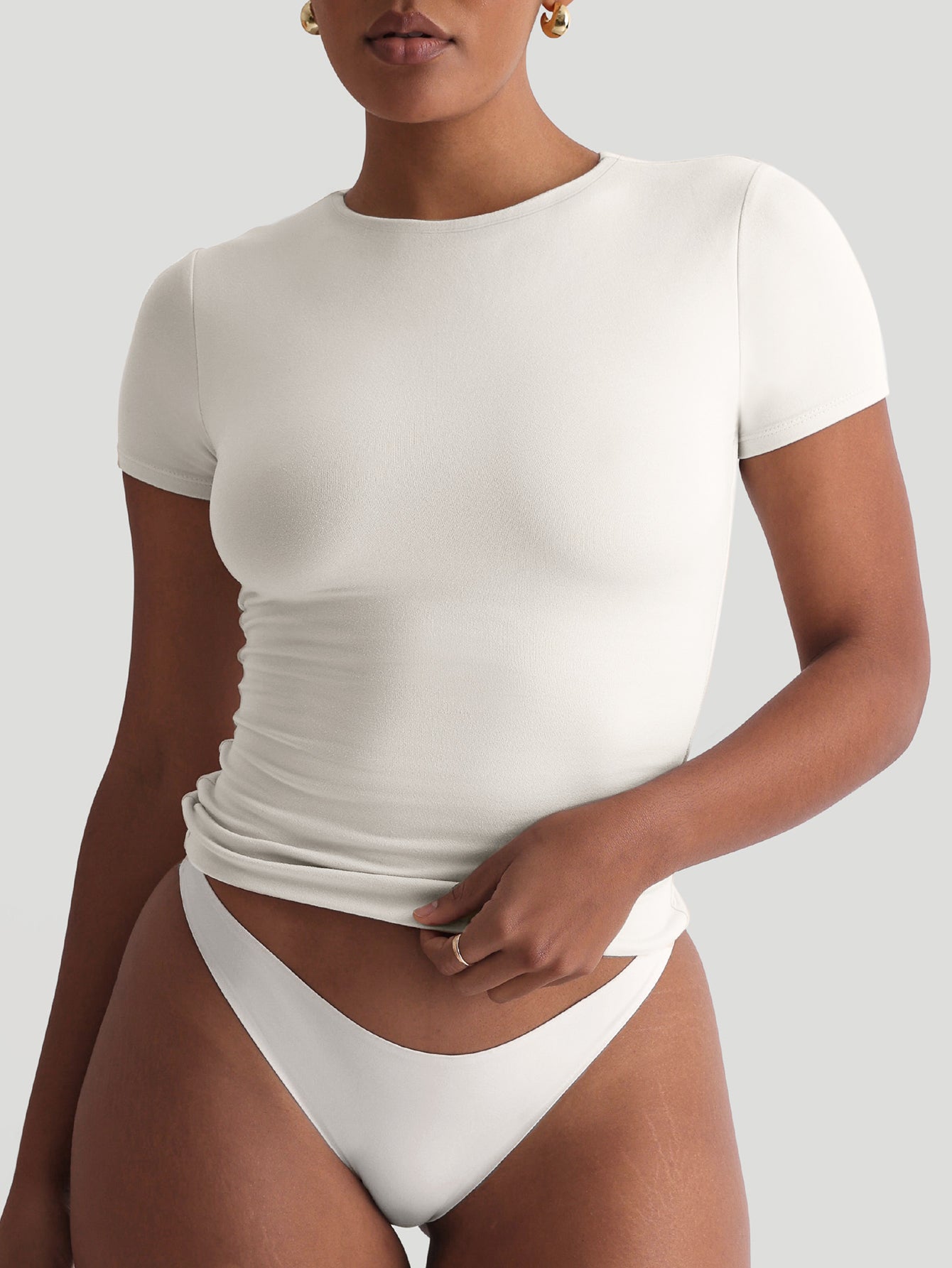Scented Ultra-Soft Seamless Short-Sleeve Top