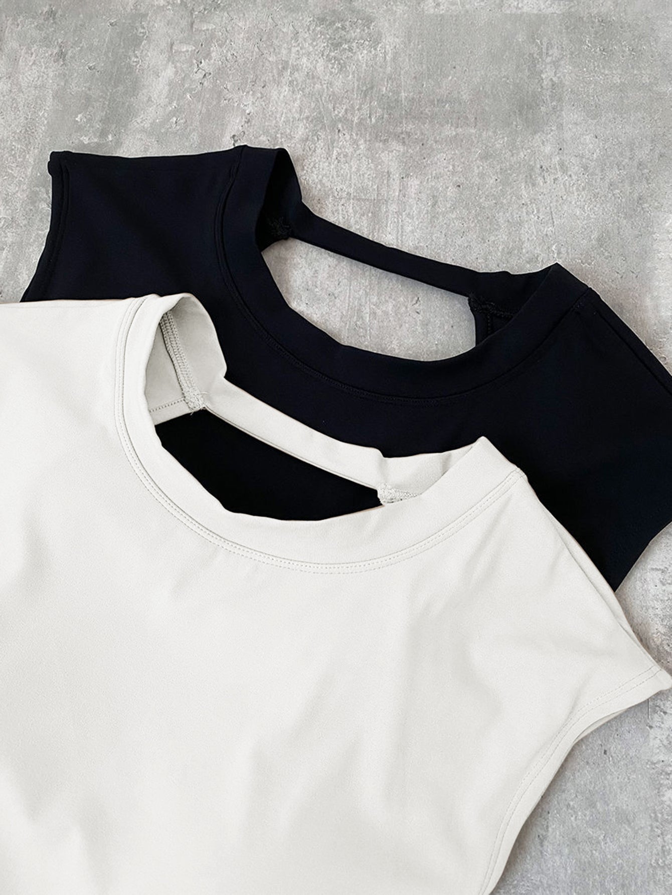 Cut-Out Open Back Sports Tank Top