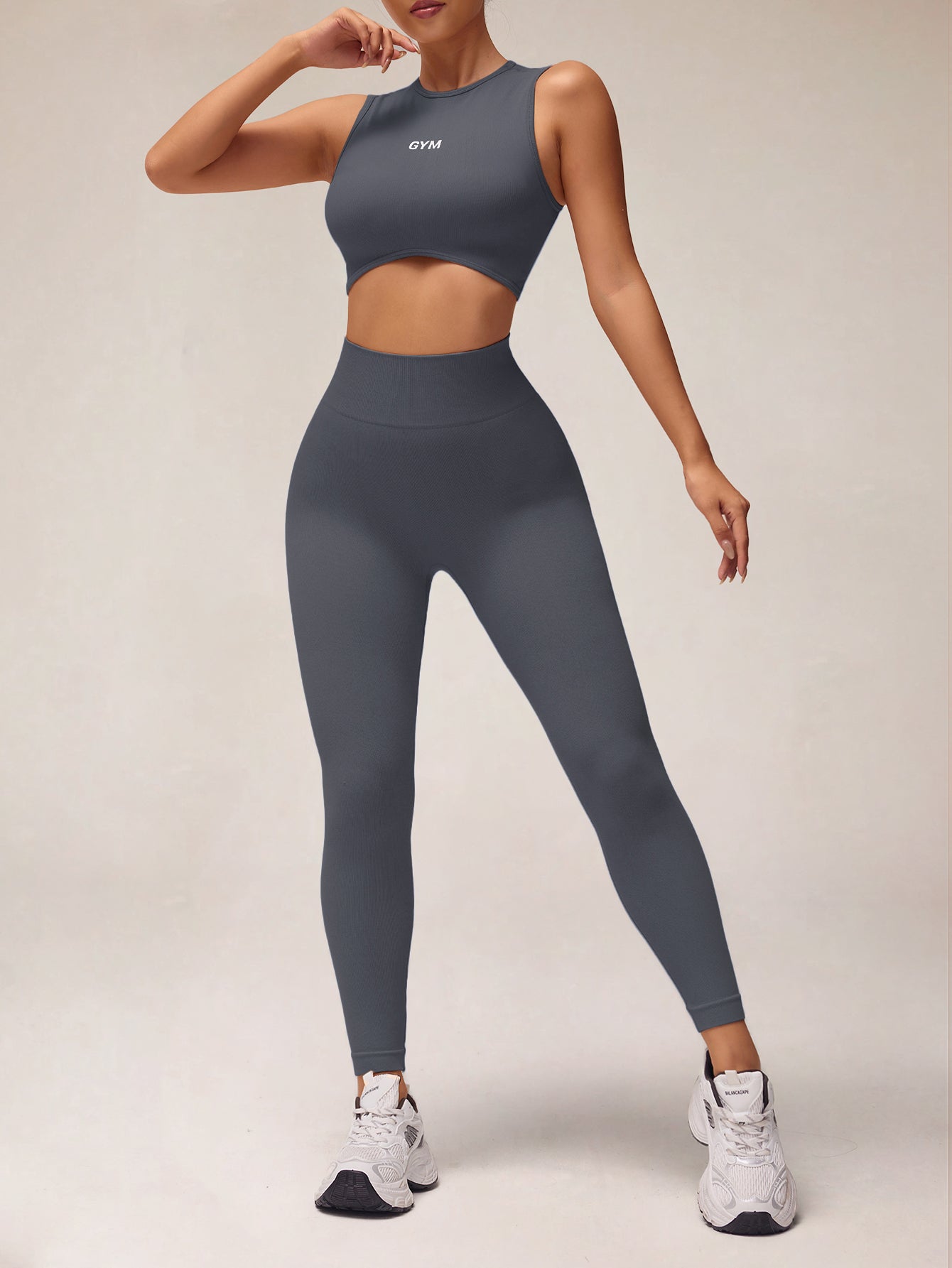 Leggings côtelés parfumés sans couture