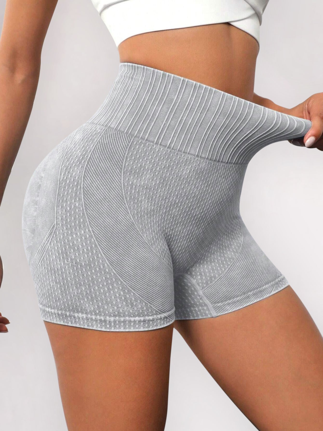 Pantalones cortos sin costuras perfumados que realzan los glúteos