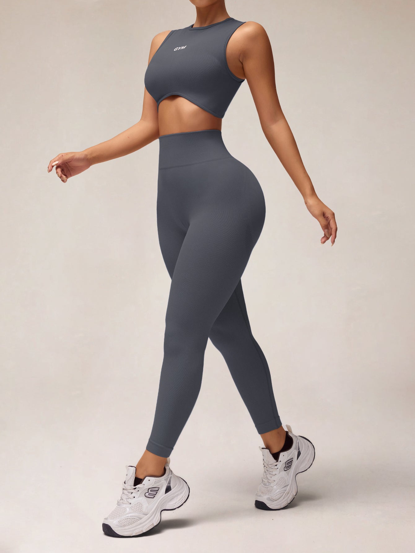 Leggings côtelés parfumés sans couture