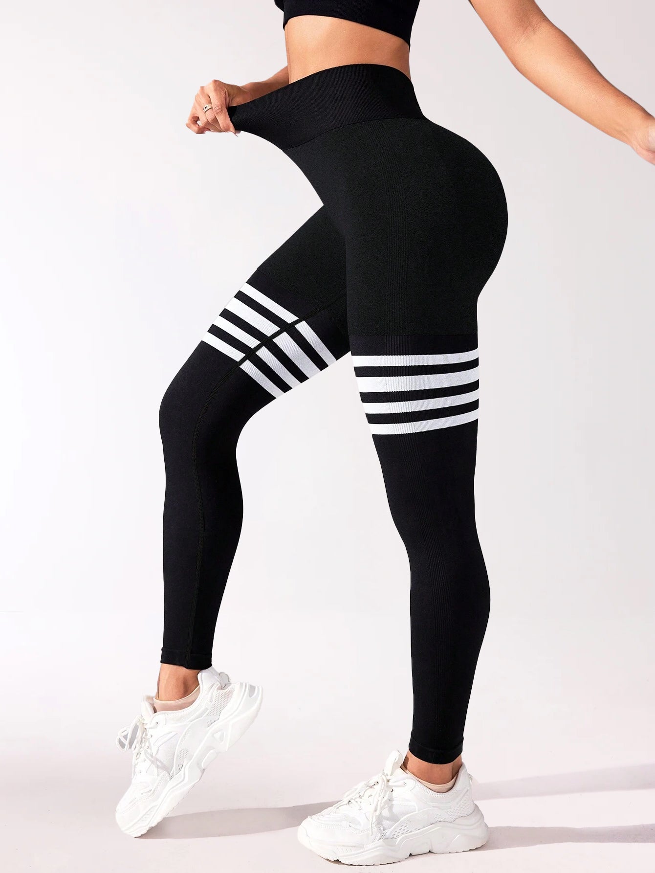 Leggings sin costuras con cintura alta y control de abdomen