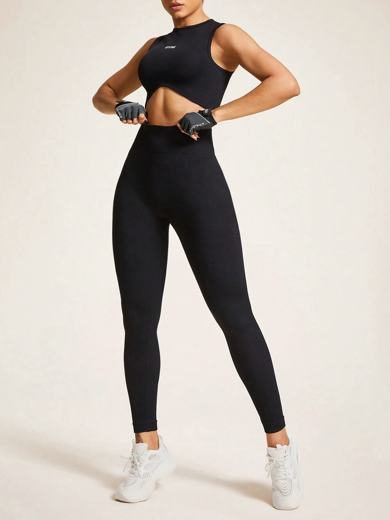 Leggings côtelés parfumés sans couture