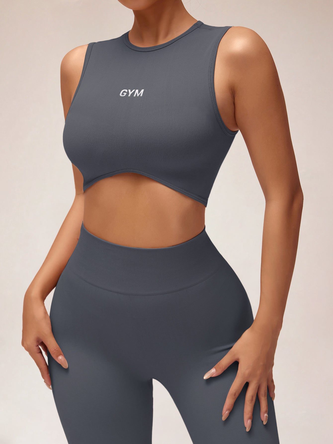 Leggings côtelés parfumés sans couture