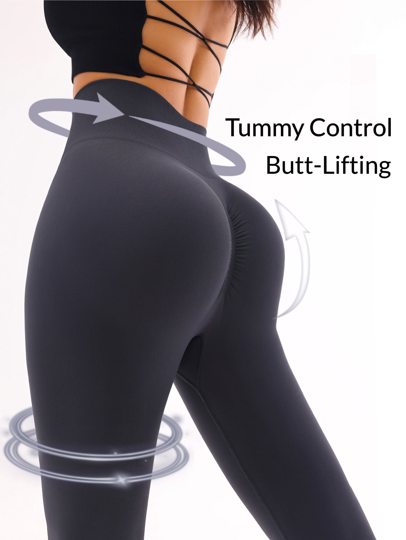 High Waist Tummy Control Scrunch Seamless Leggings