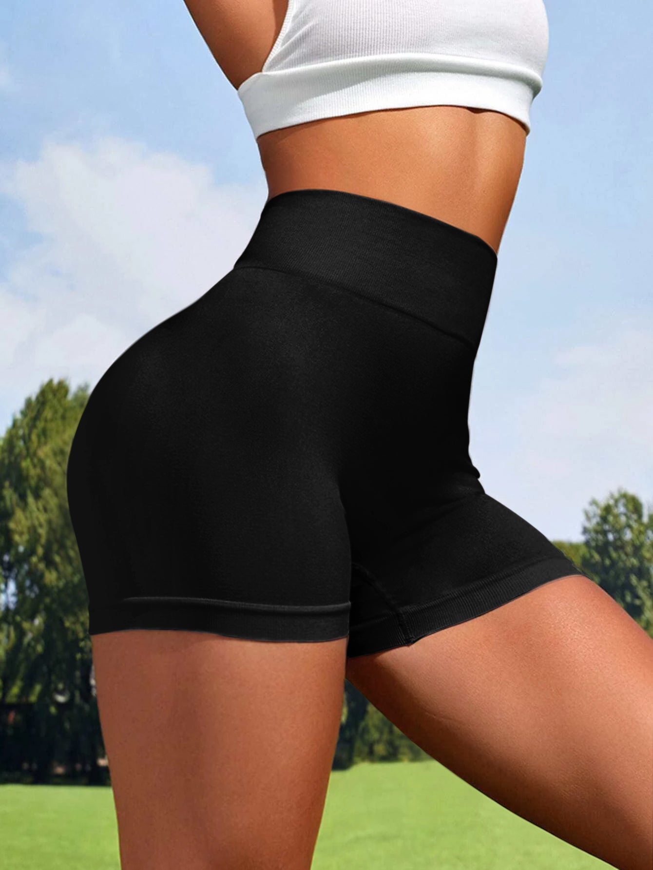 High Waist Tummy Control Butt-Lifting Seamless Shorts