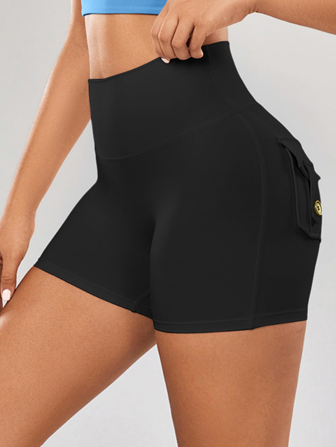 Pantalones cortos sin costuras perfumados que realzan los glúteos