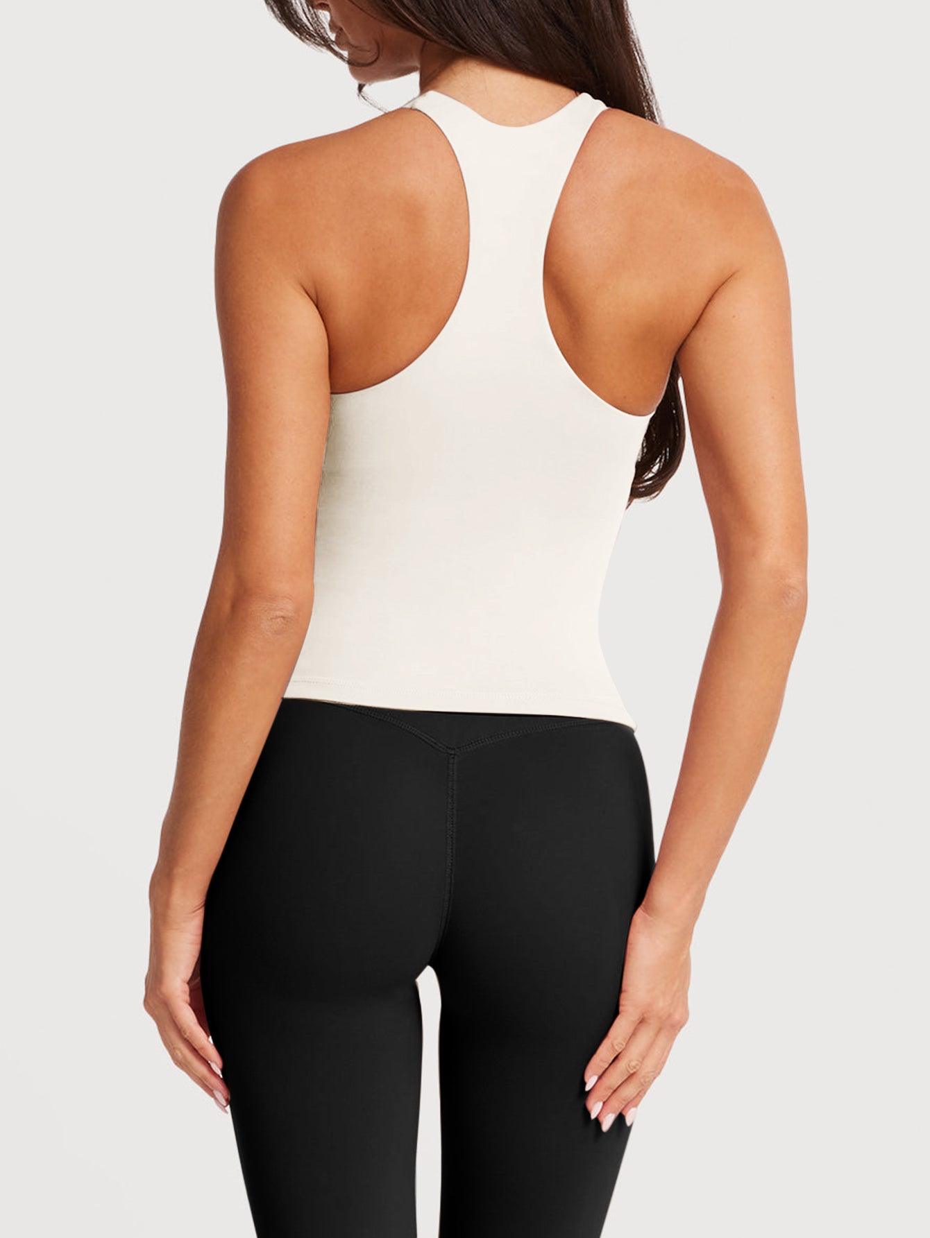 Racerback Tank Top with Built-In Bra