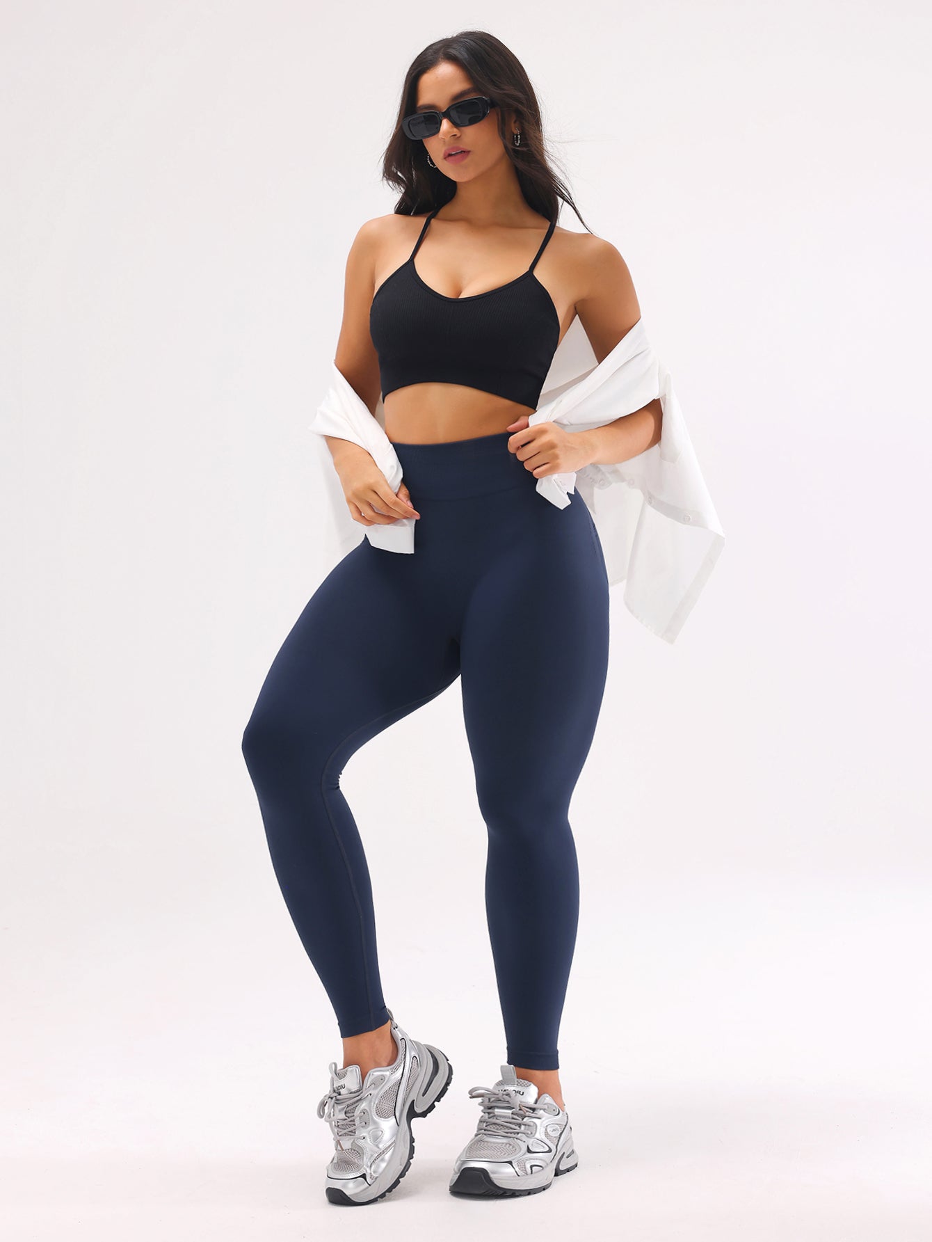 Legging sans couture parfumé qui remonte les fesses