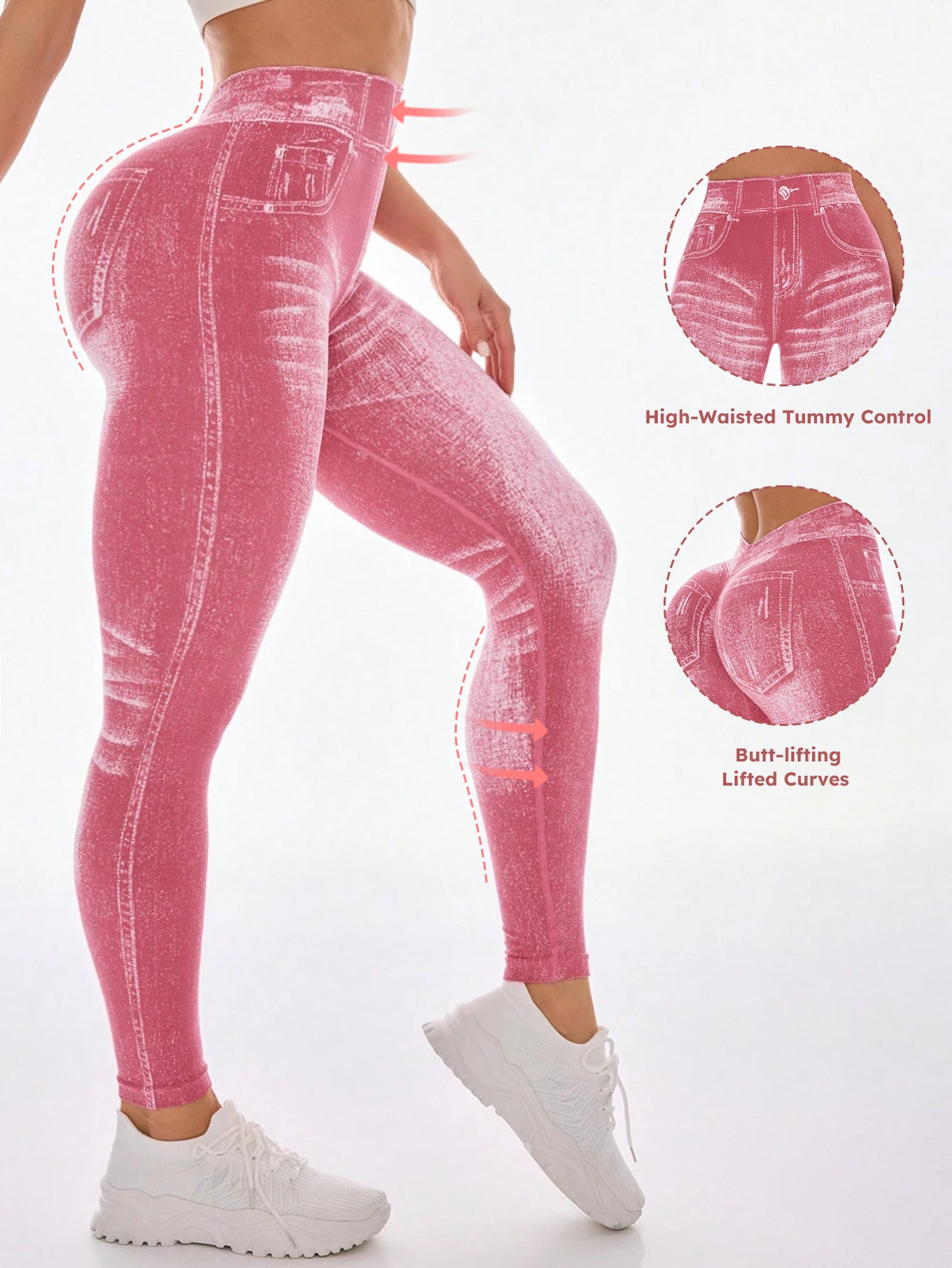 Legging taille haute gainant sans coutures