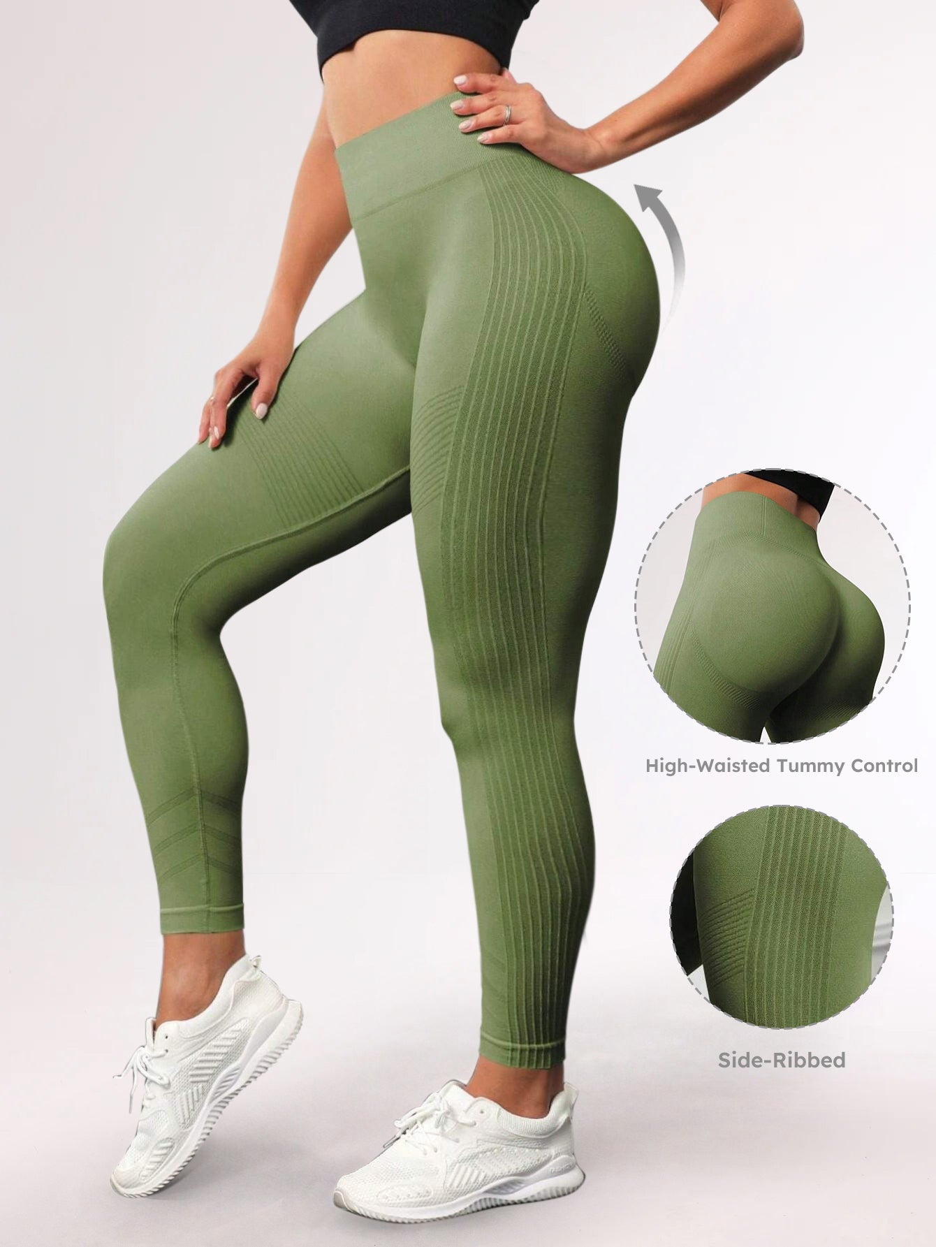 Legging taille haute gainant sans coutures