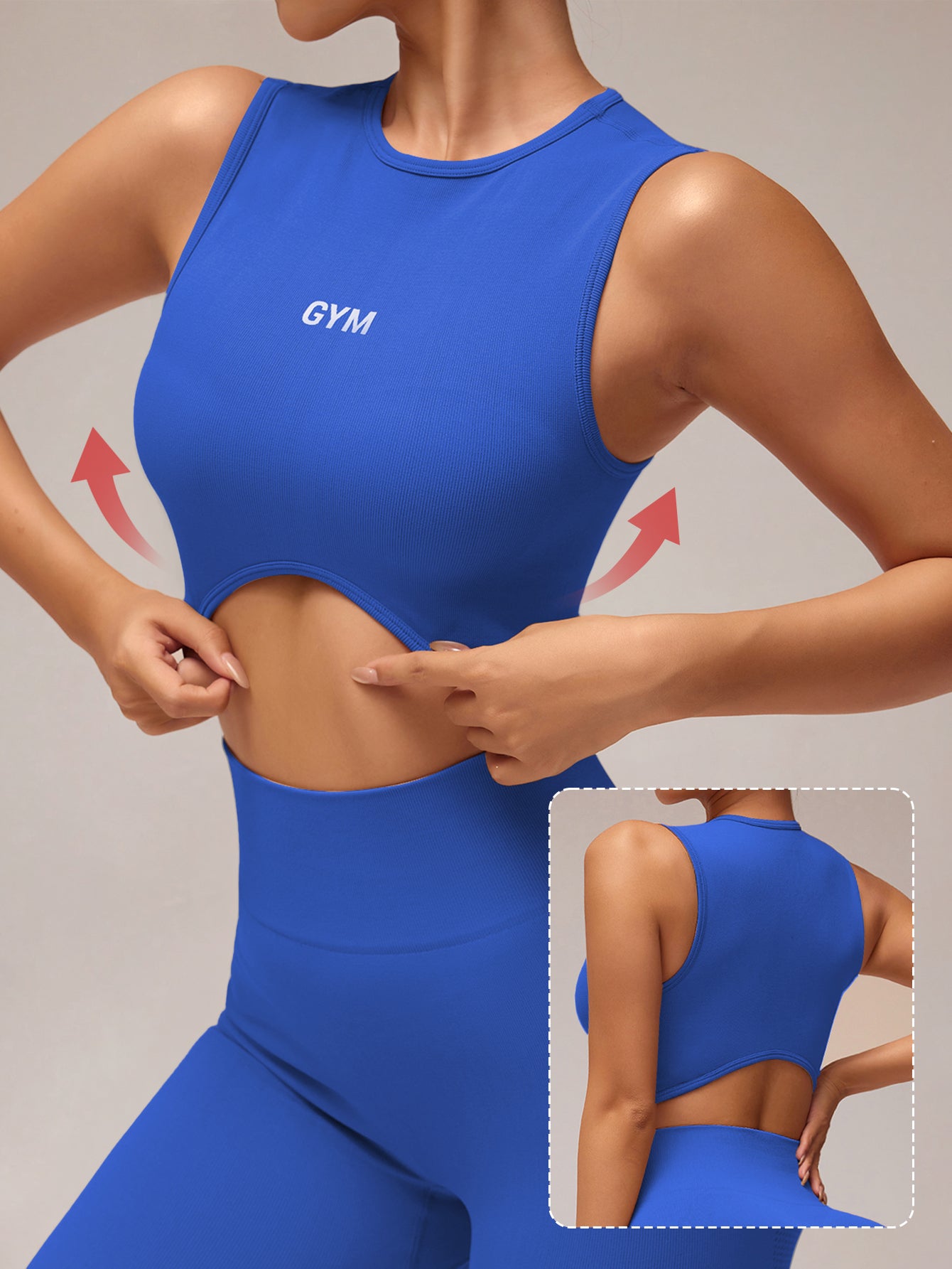 Leggings côtelés parfumés sans couture