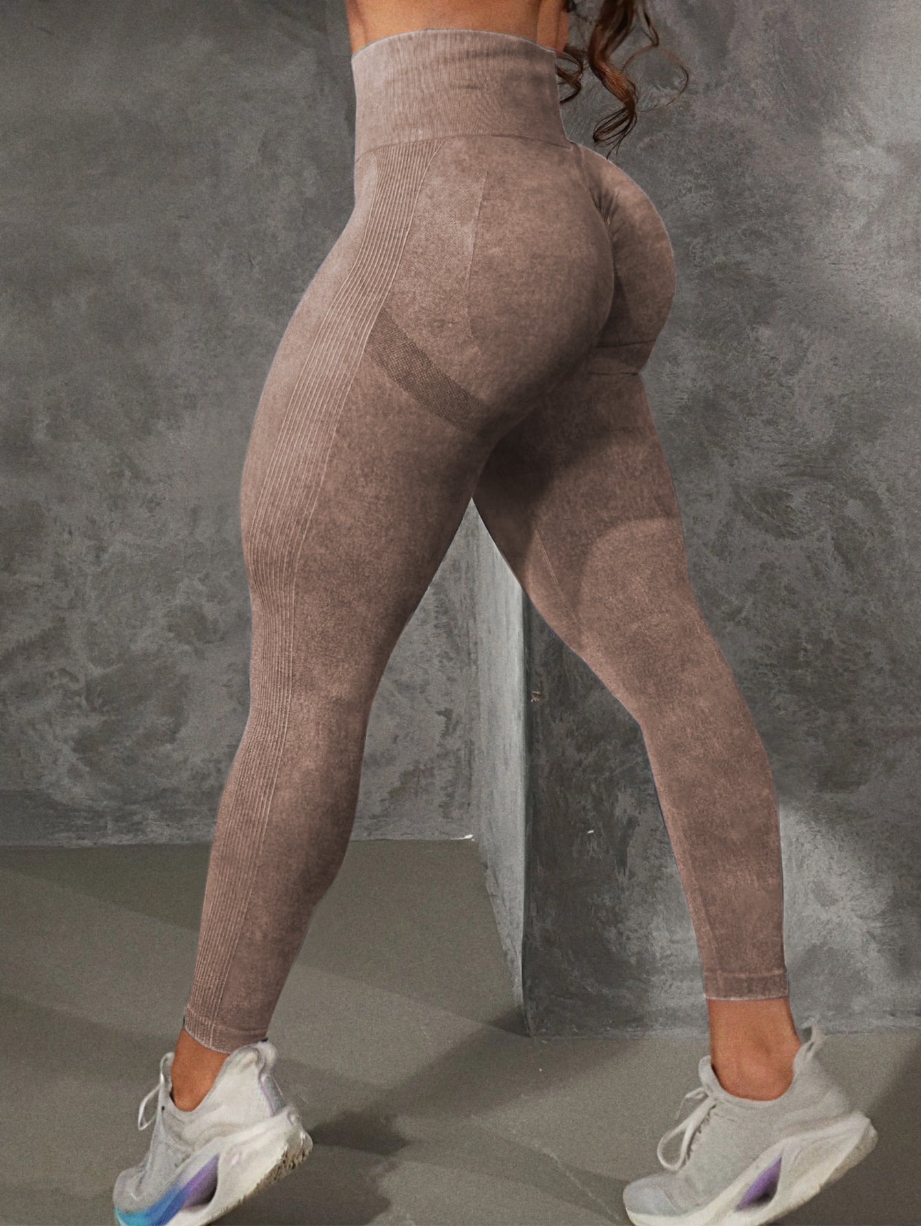 Leggings sin costuras con cintura alta y control de abdomen