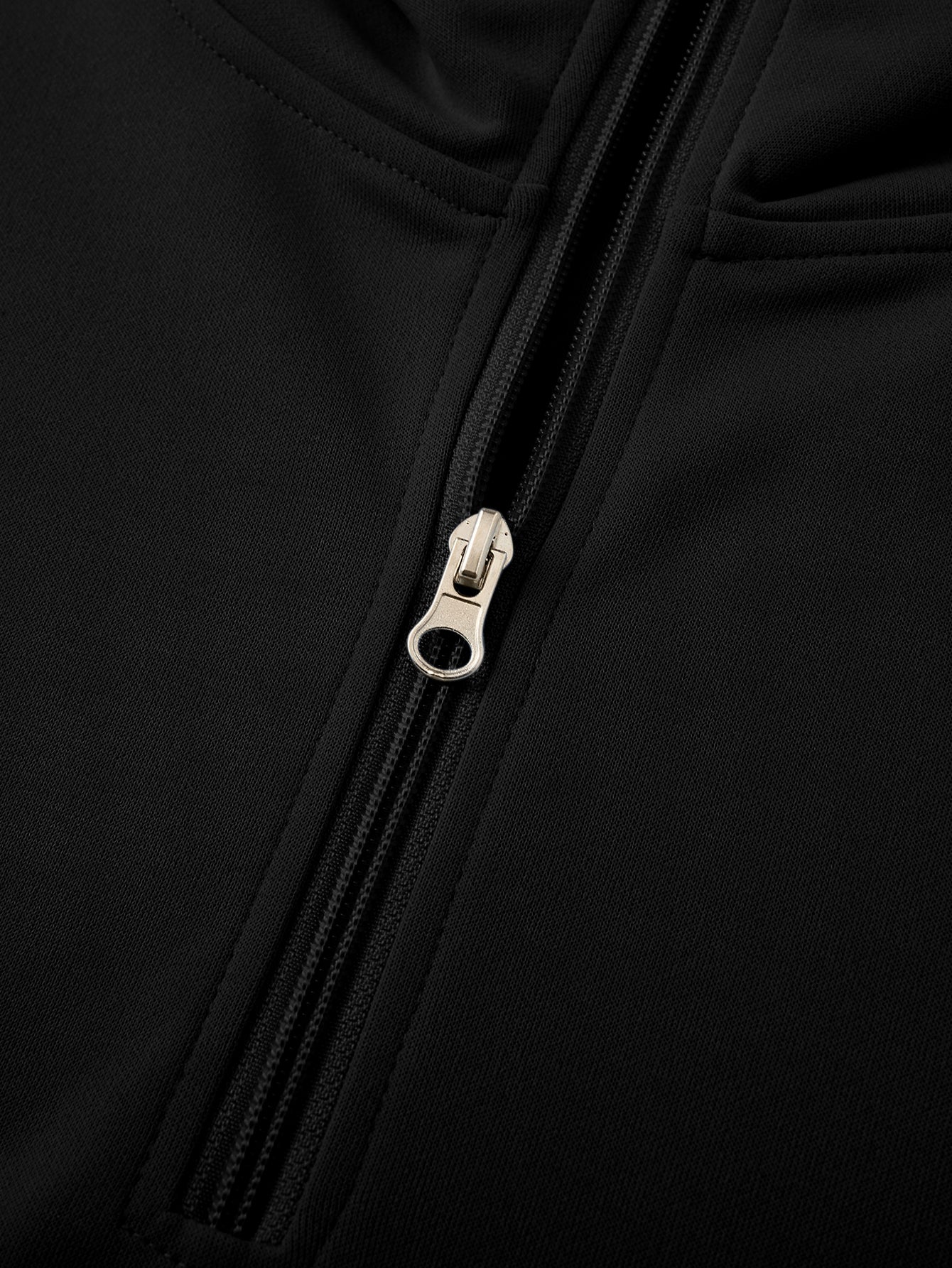 Women’s Dual Pockets & Ribbed Hem Half-Zip Hoodie
