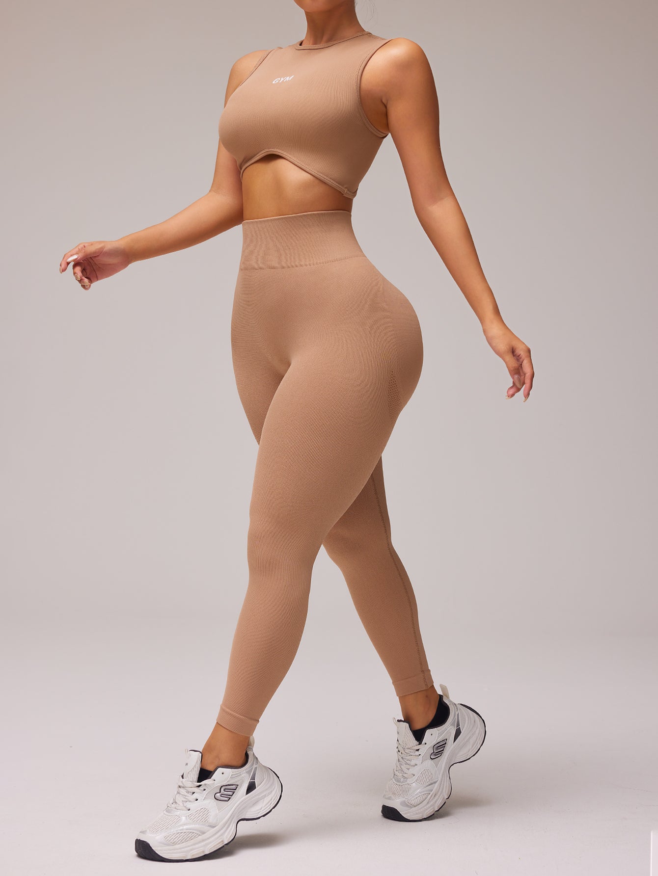 Leggings côtelés parfumés sans couture