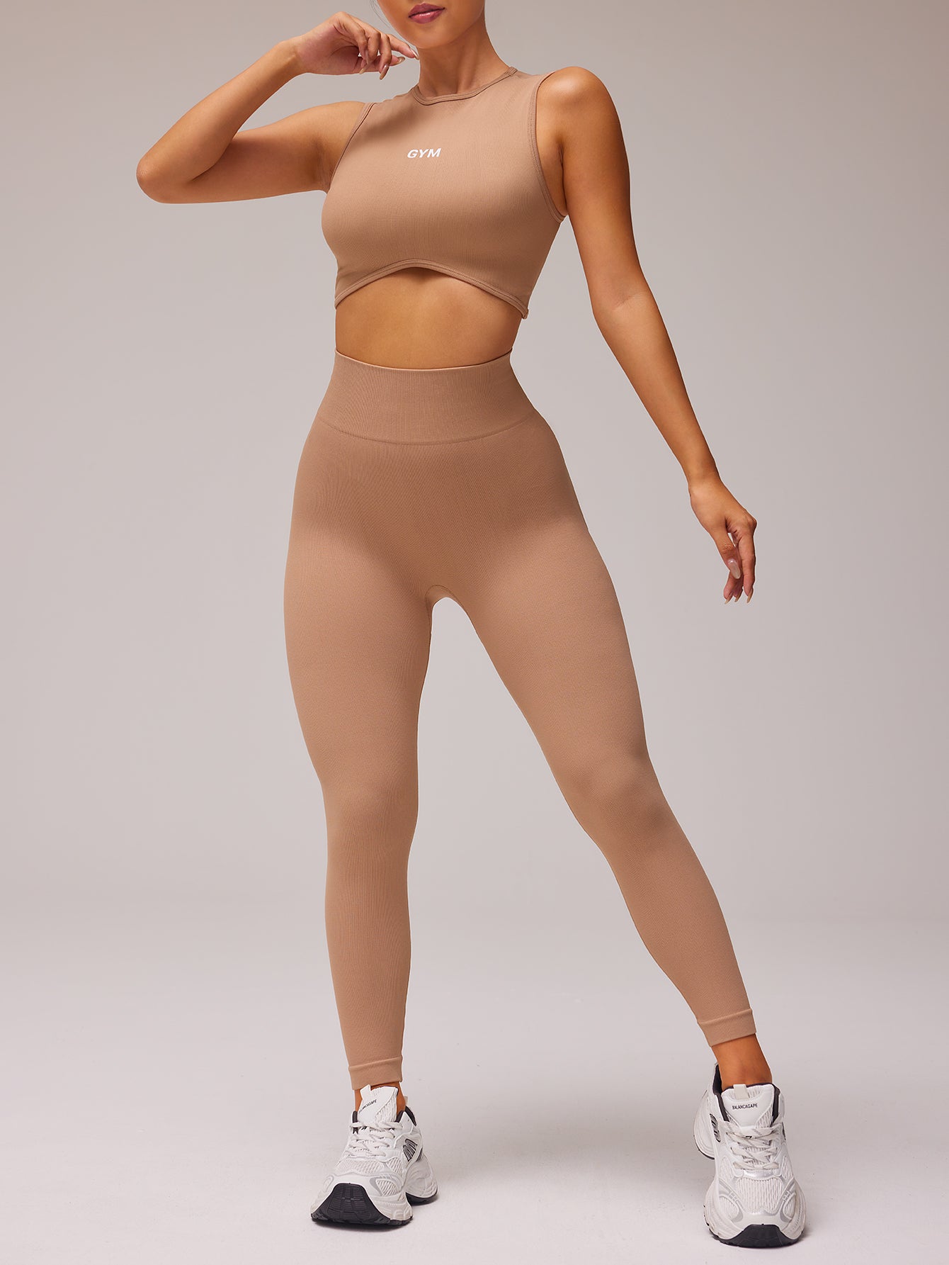 Leggings côtelés parfumés sans couture