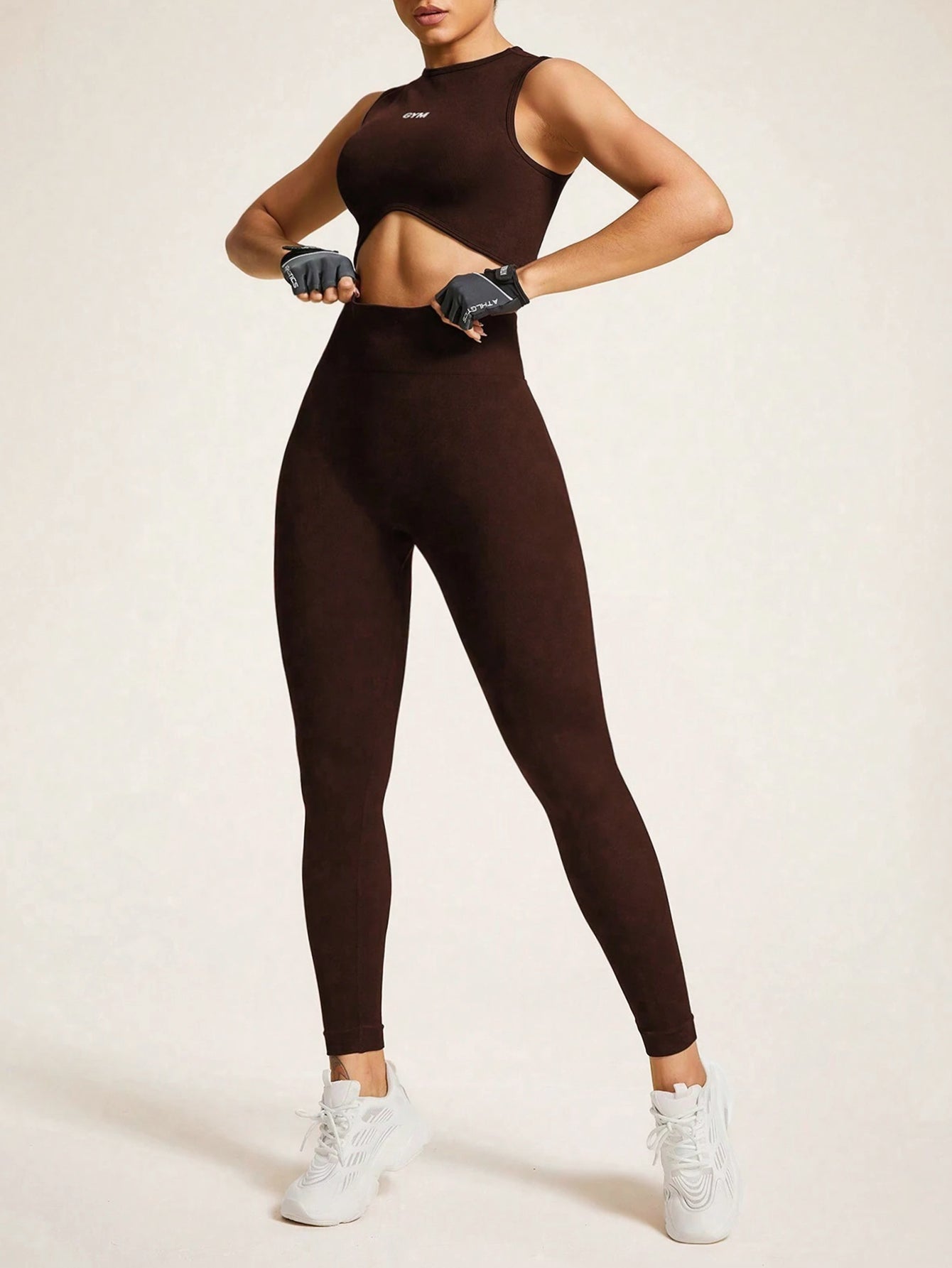 Leggings côtelés parfumés sans couture