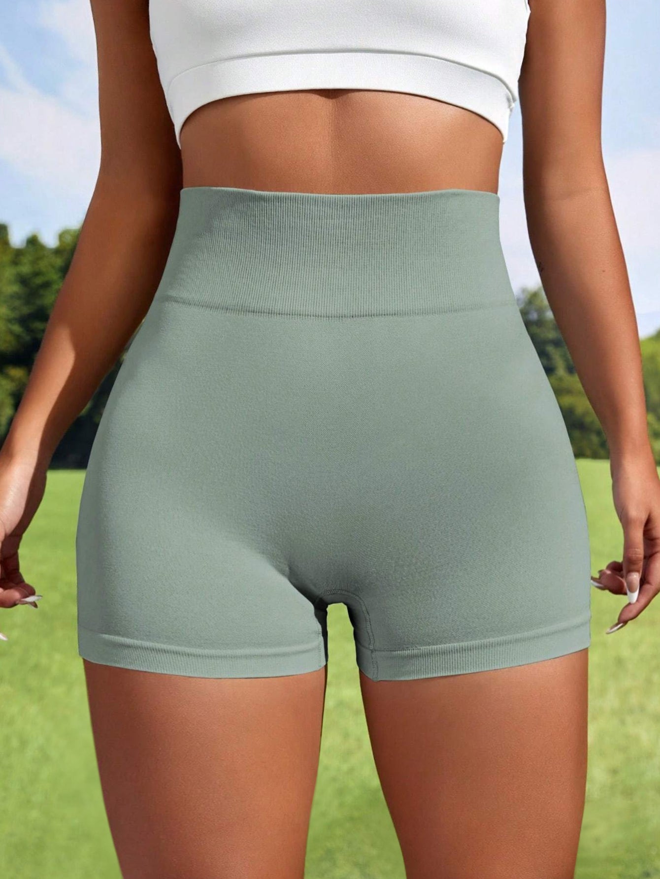 High Waist Tummy Control Butt-Lifting Seamless Shorts