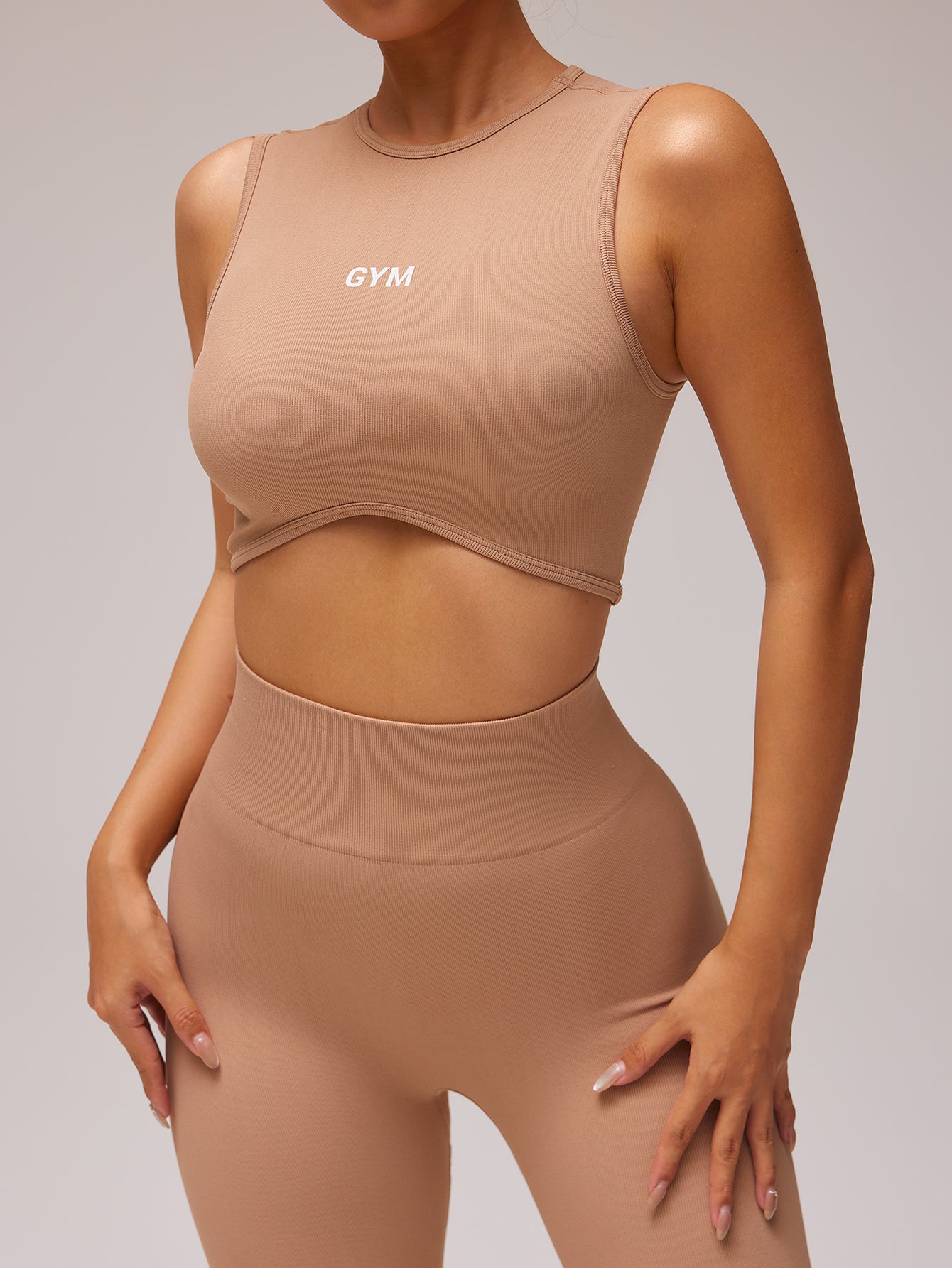 Leggings côtelés parfumés sans couture