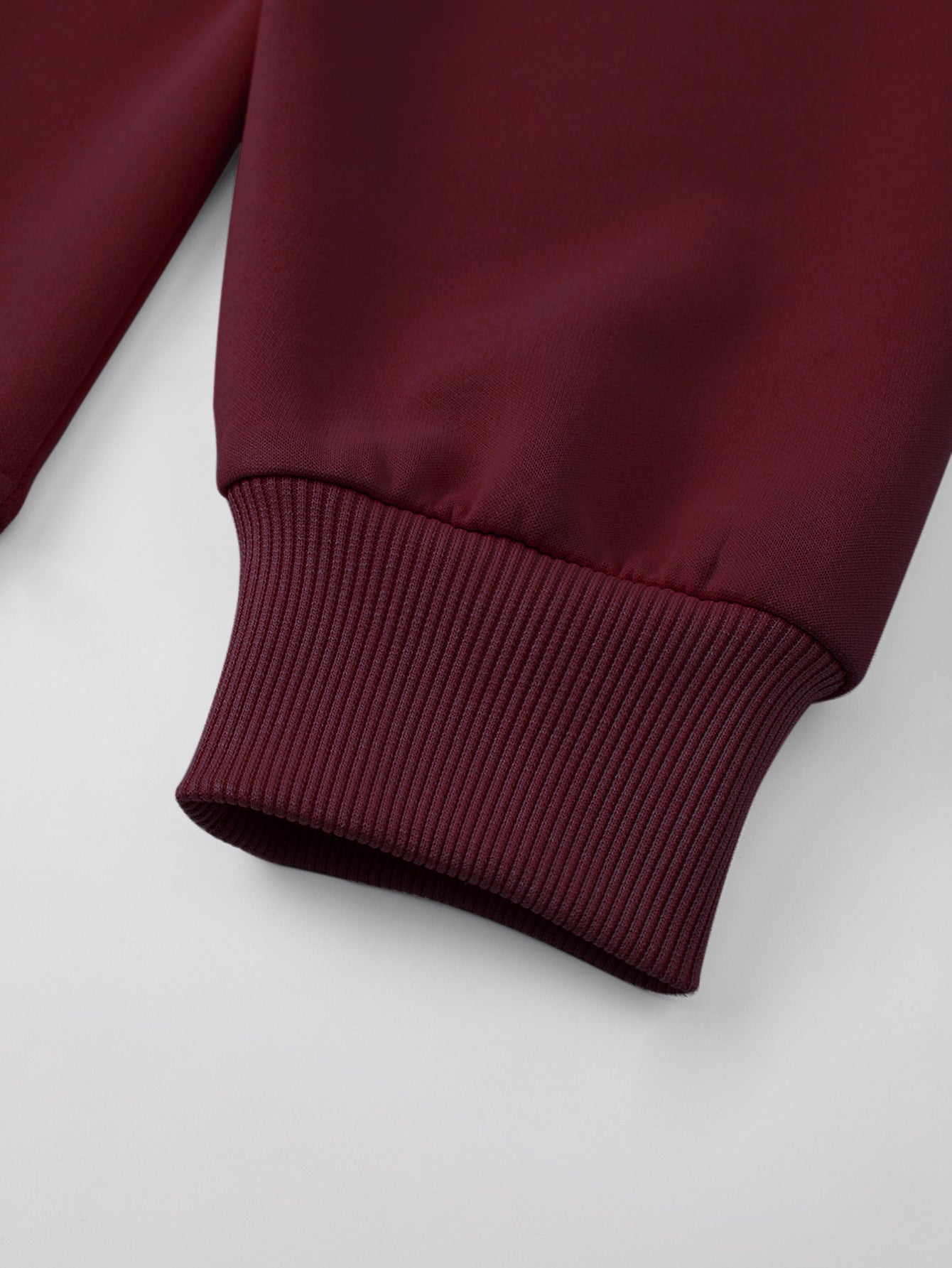 Women’s Dual Pockets & Ribbed Hem Half-Zip Hoodie