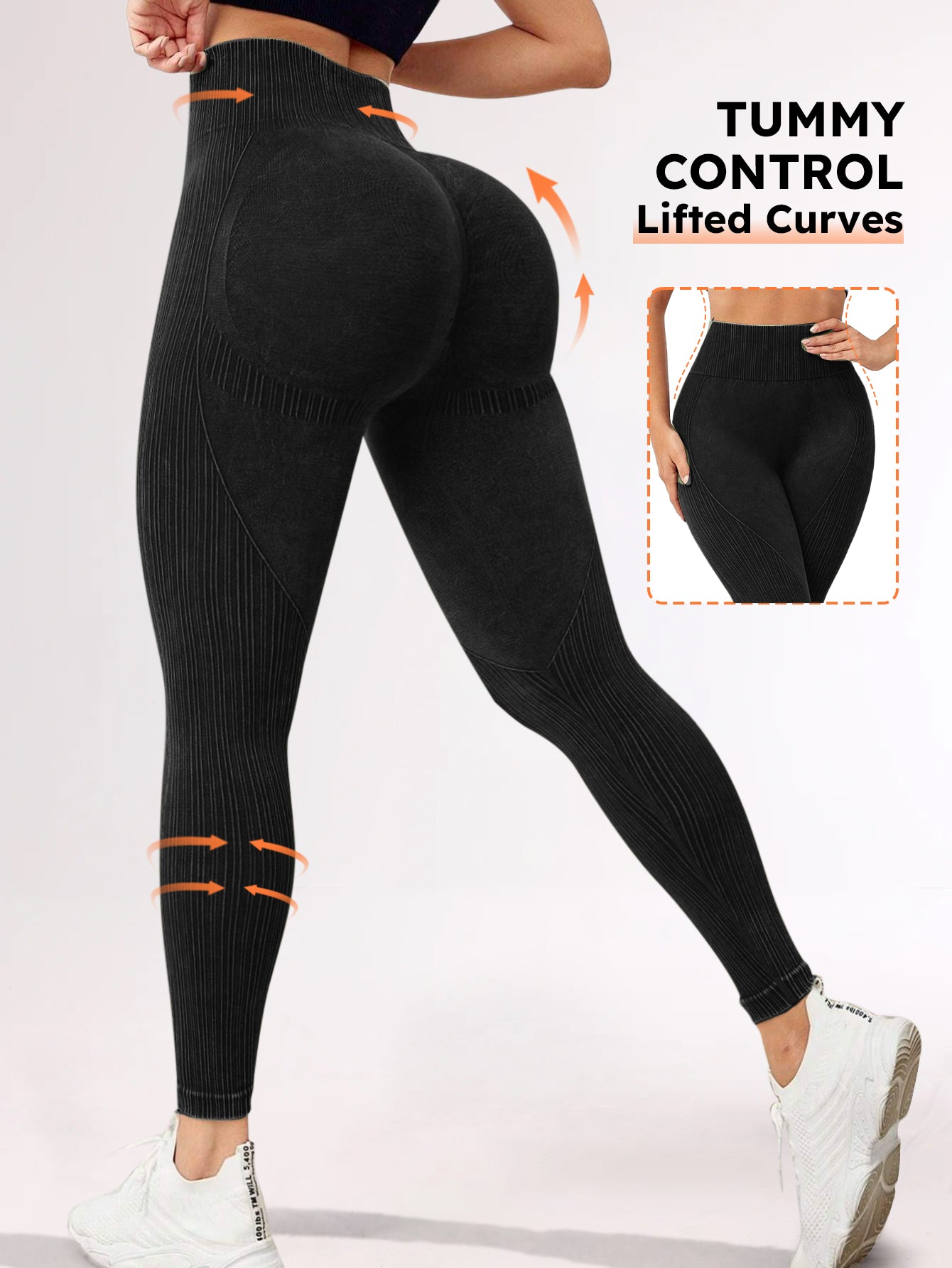 Legging taille haute gainant sans coutures
