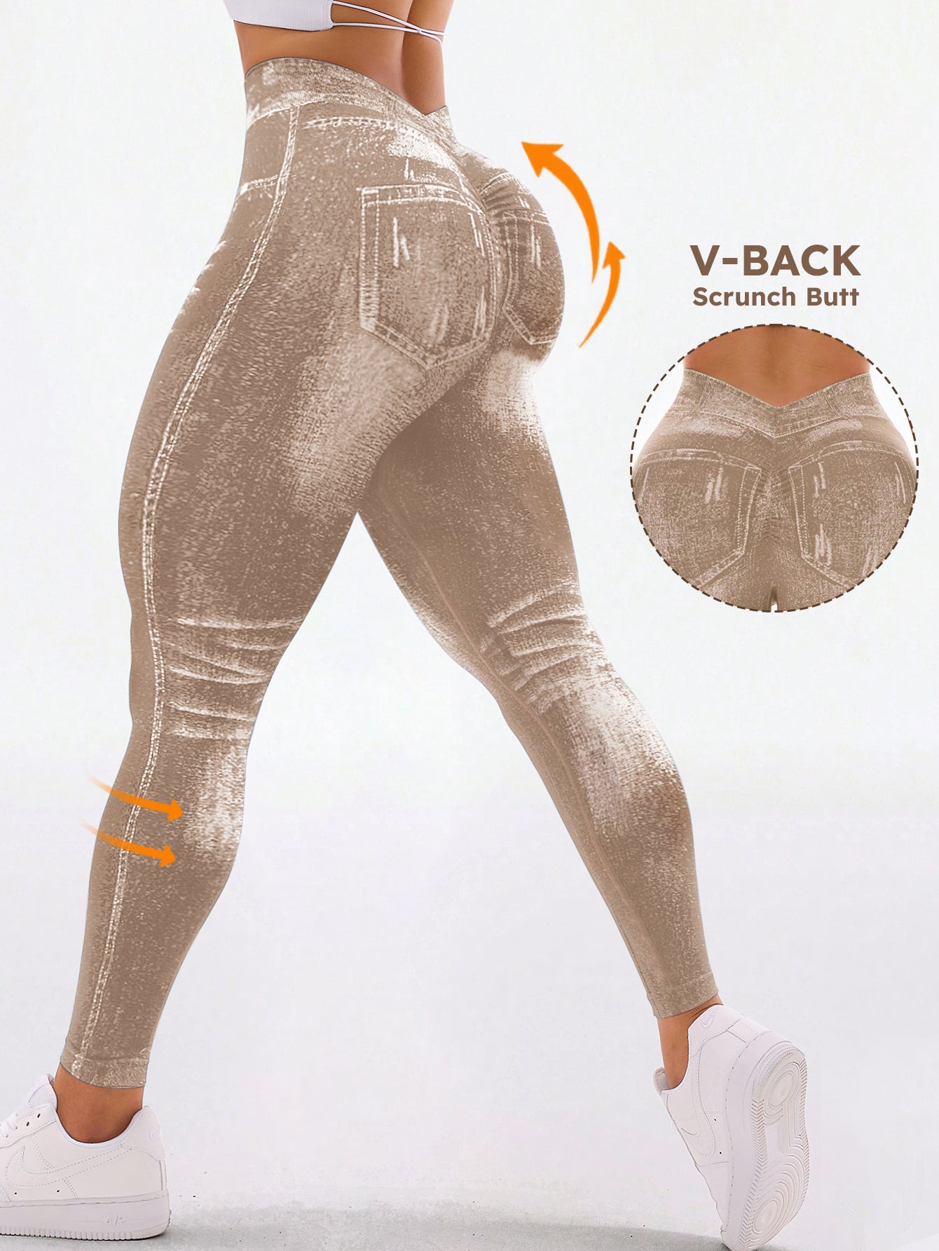 Legging taille haute gainant sans coutures