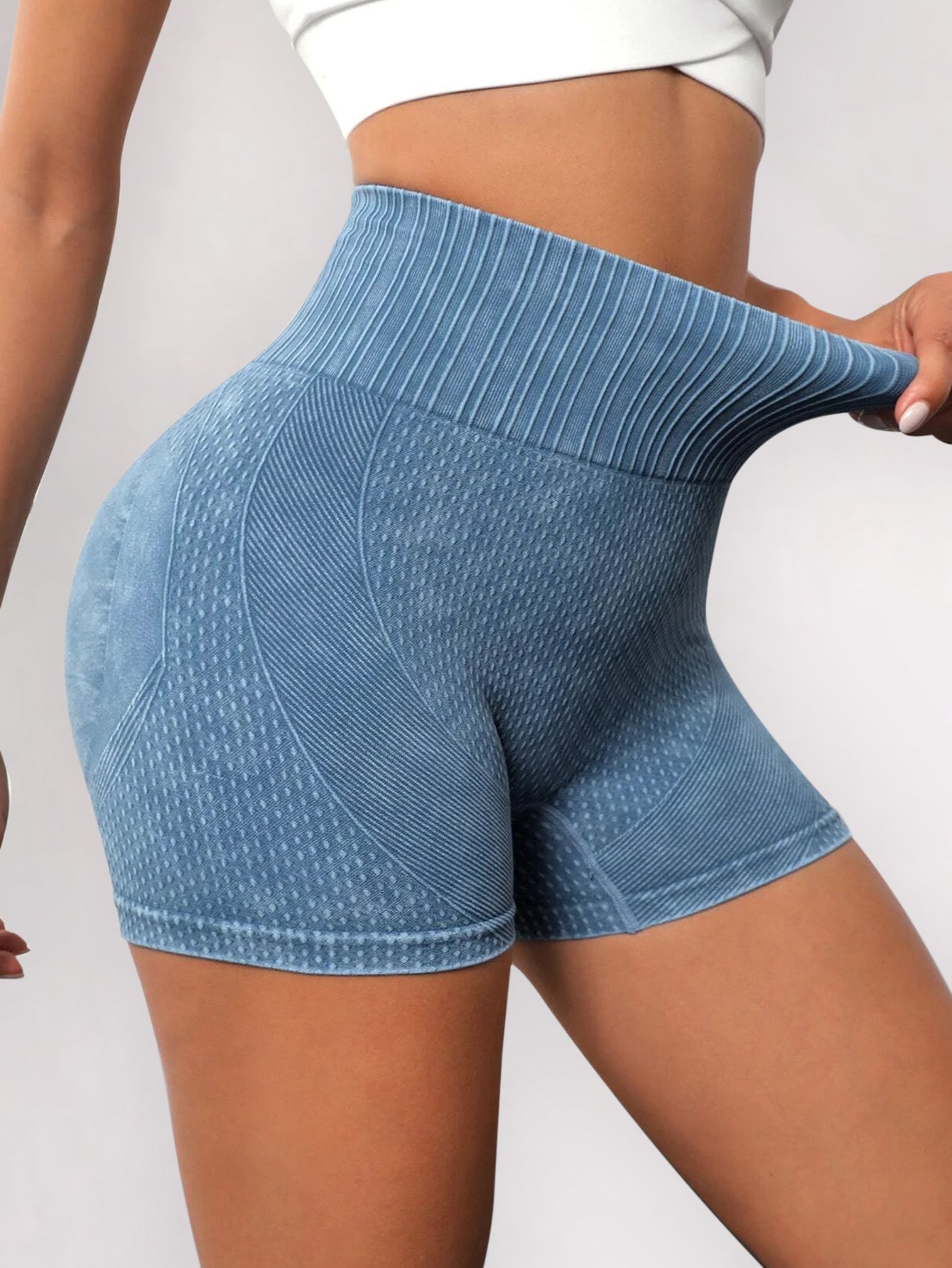 Pantalones cortos sin costuras perfumados que realzan los glúteos