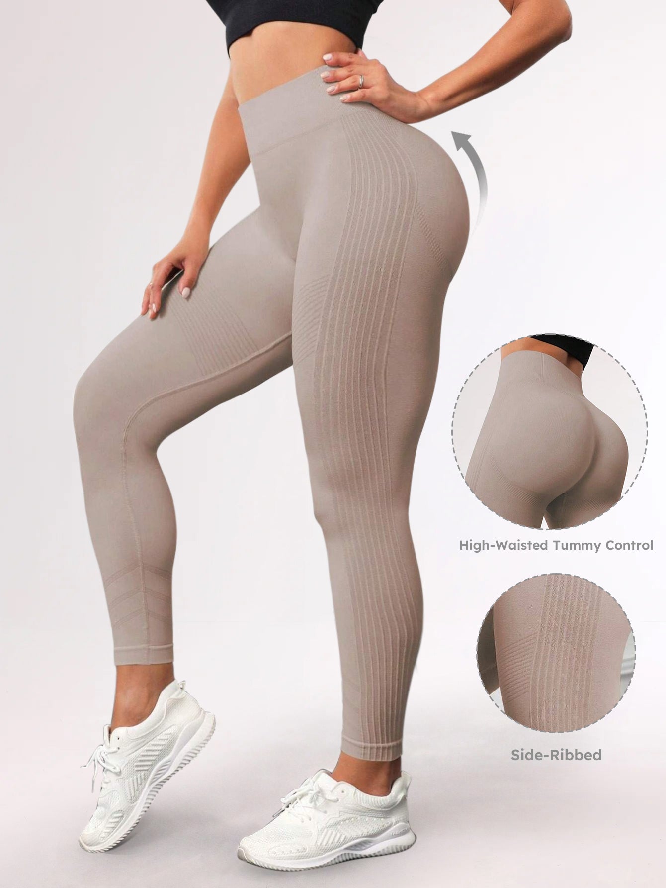 Legging taille haute gainant sans coutures