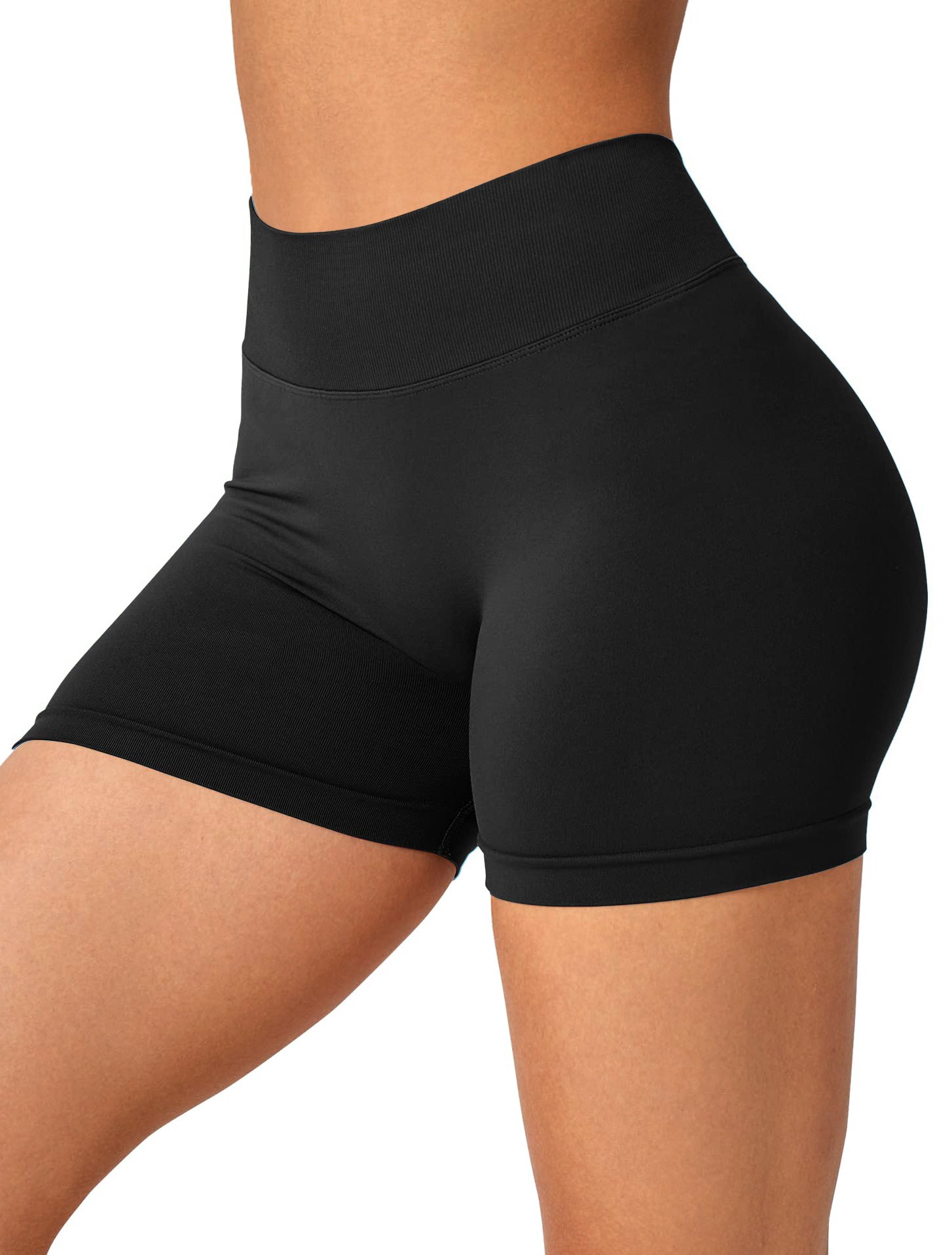 Pantalones cortos sin costuras con escote en V y perfumados