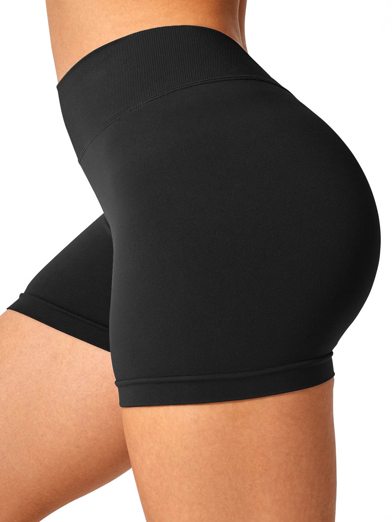 Pantalones cortos sin costuras con escote en V y perfumados