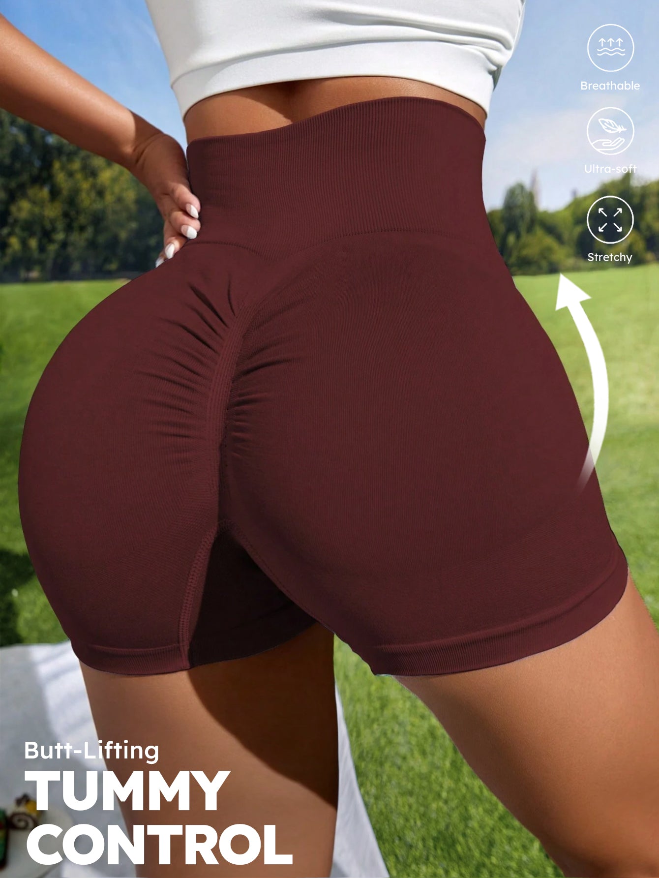 High Waist Tummy Control Butt-Lifting Seamless Shorts