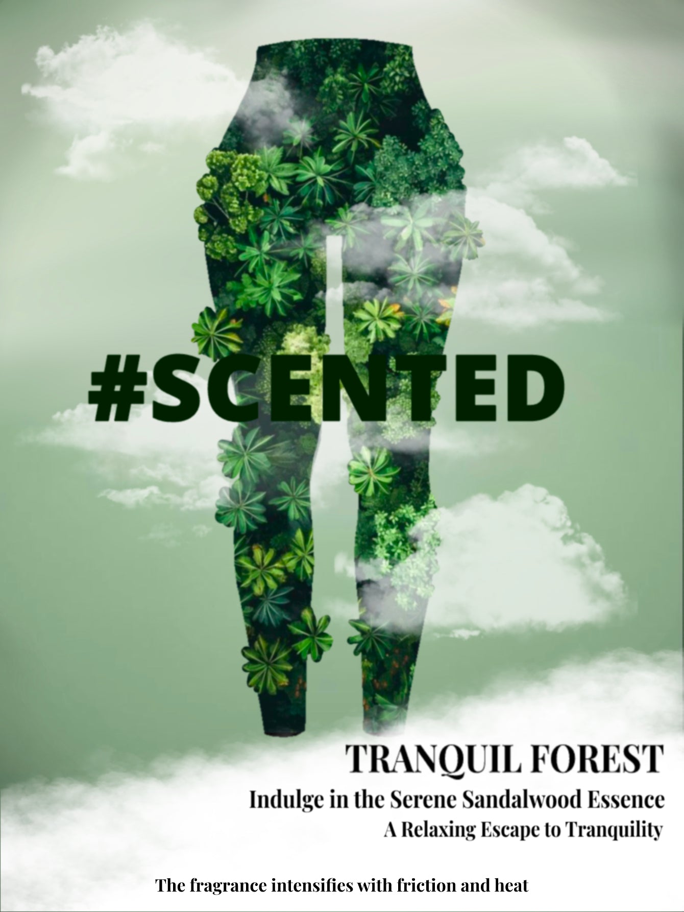 Leggings côtelés parfumés sans couture