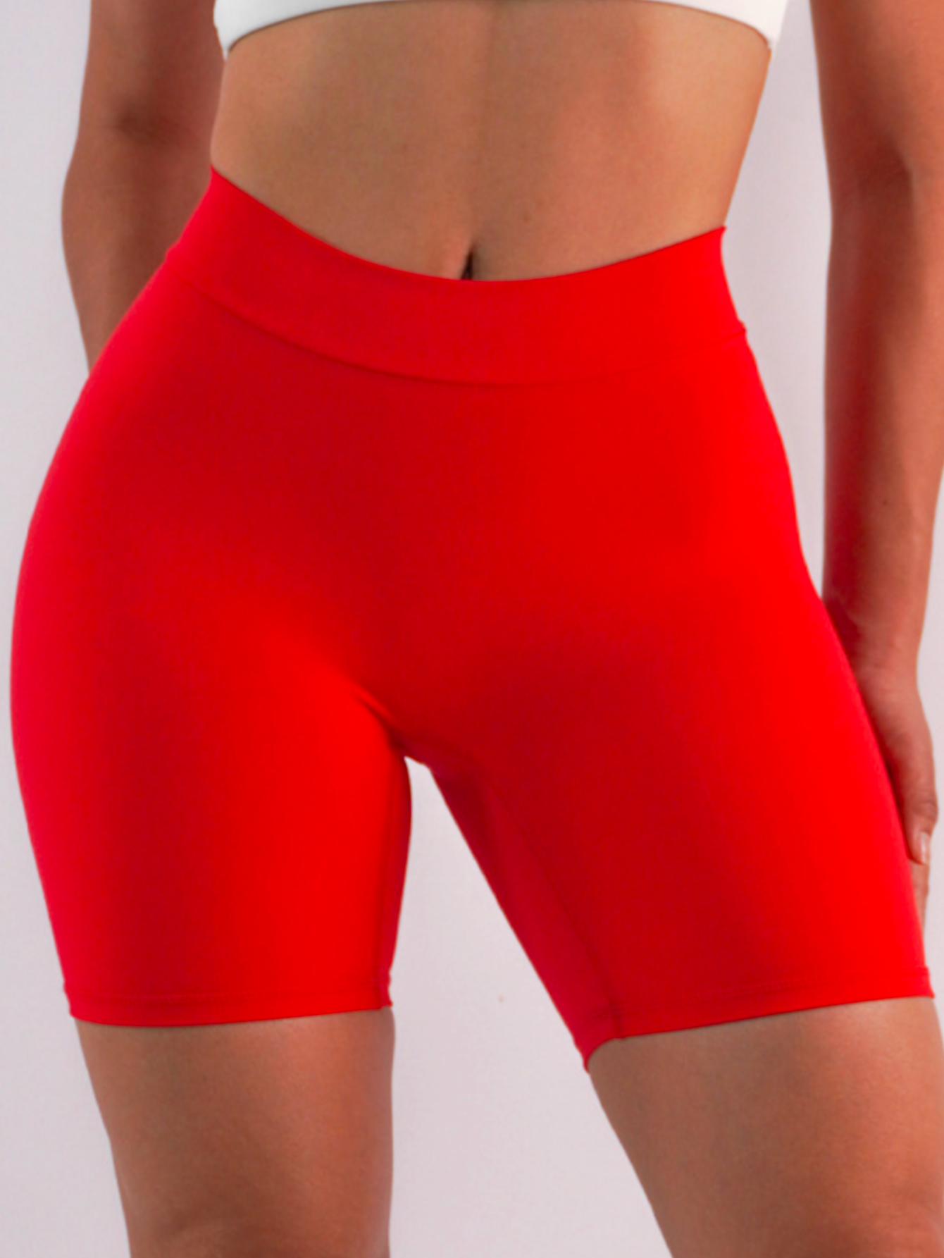 Pantalones cortos sin costuras con escote en V y perfumados