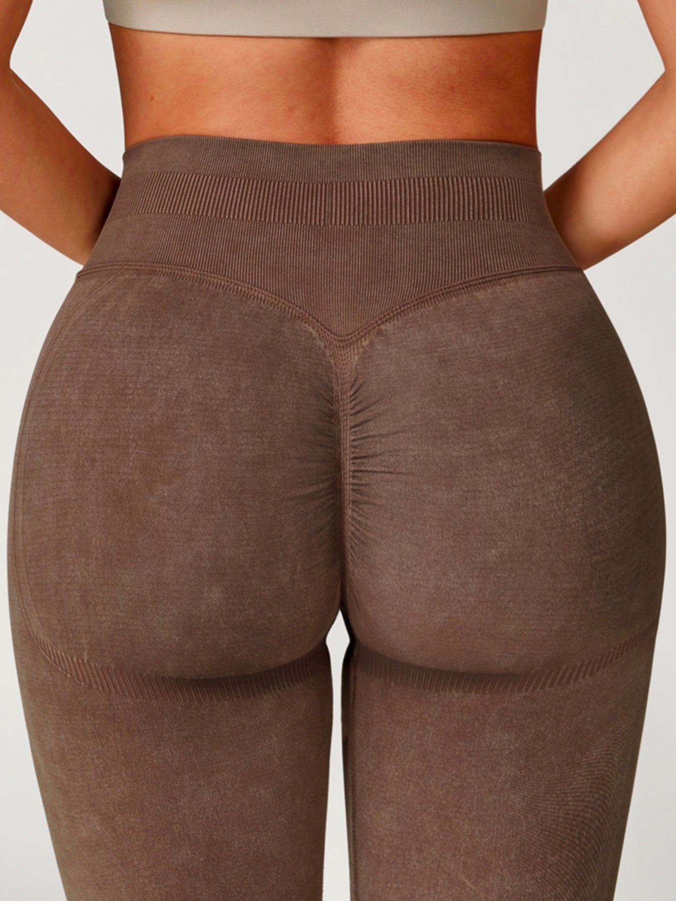 Leggings sin costuras con cintura alta y control de abdomen