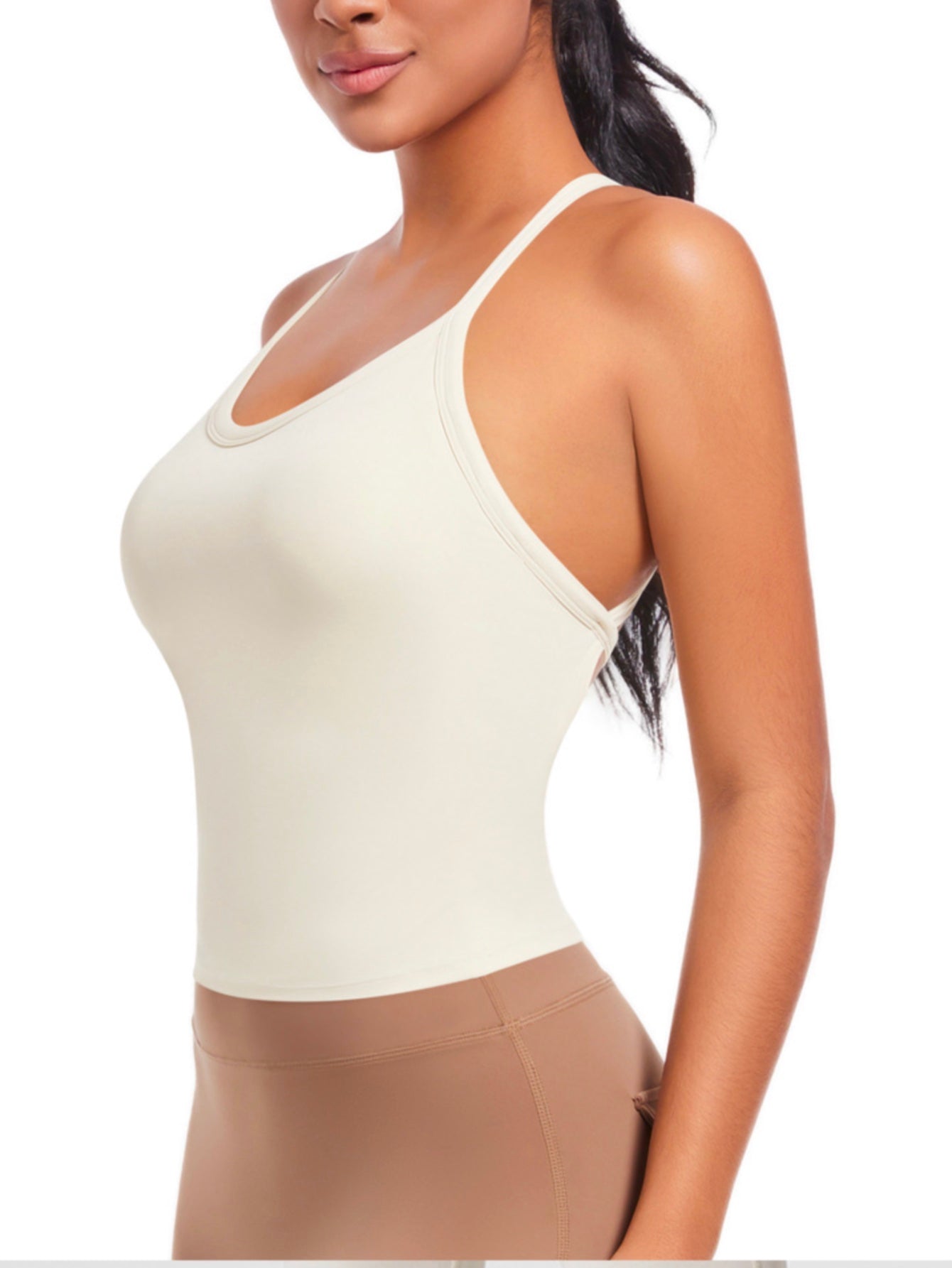 Camiseta de manga larga sin costuras ultra suave y perfumada