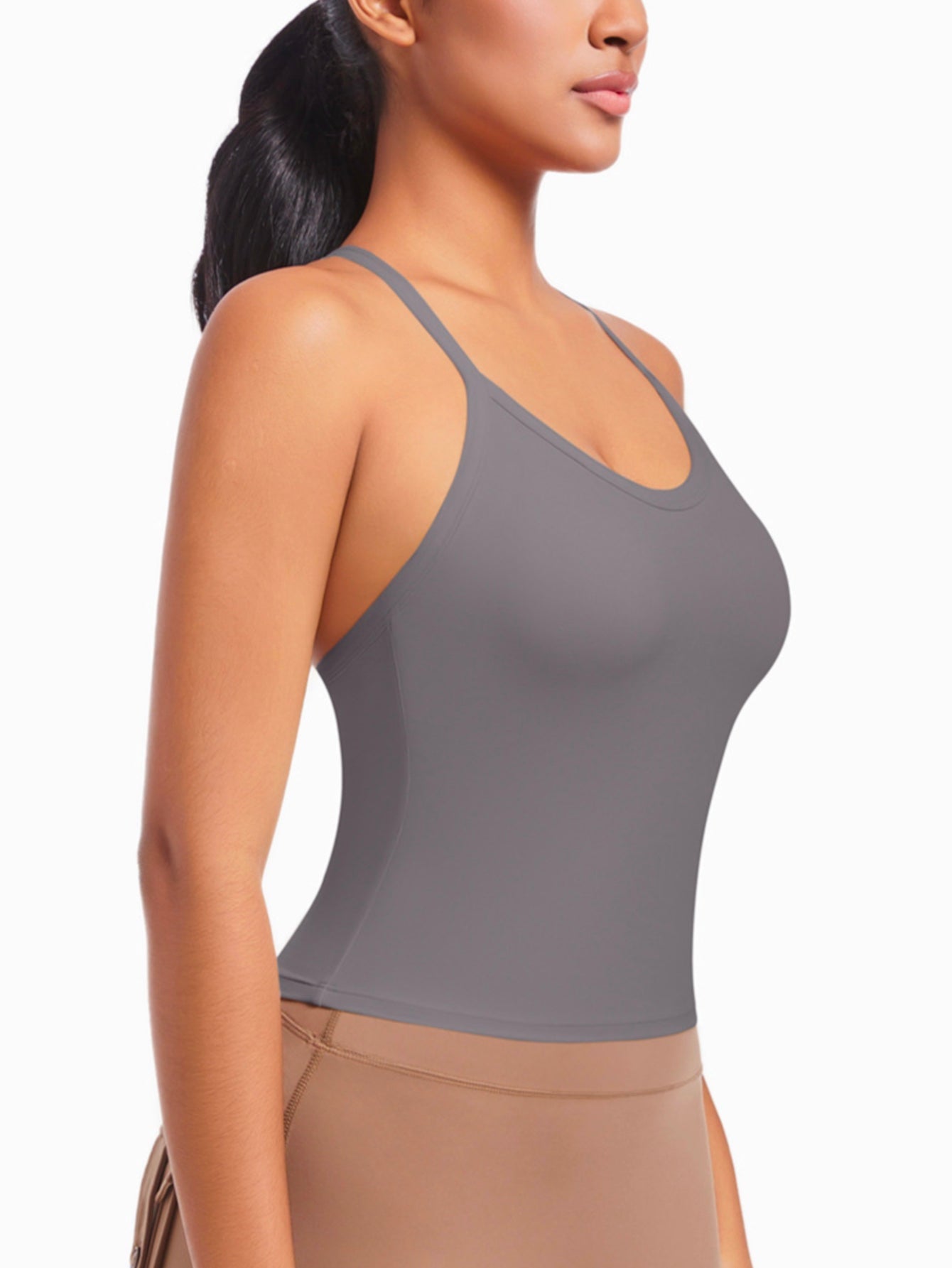 Crisscross Back Crop Top