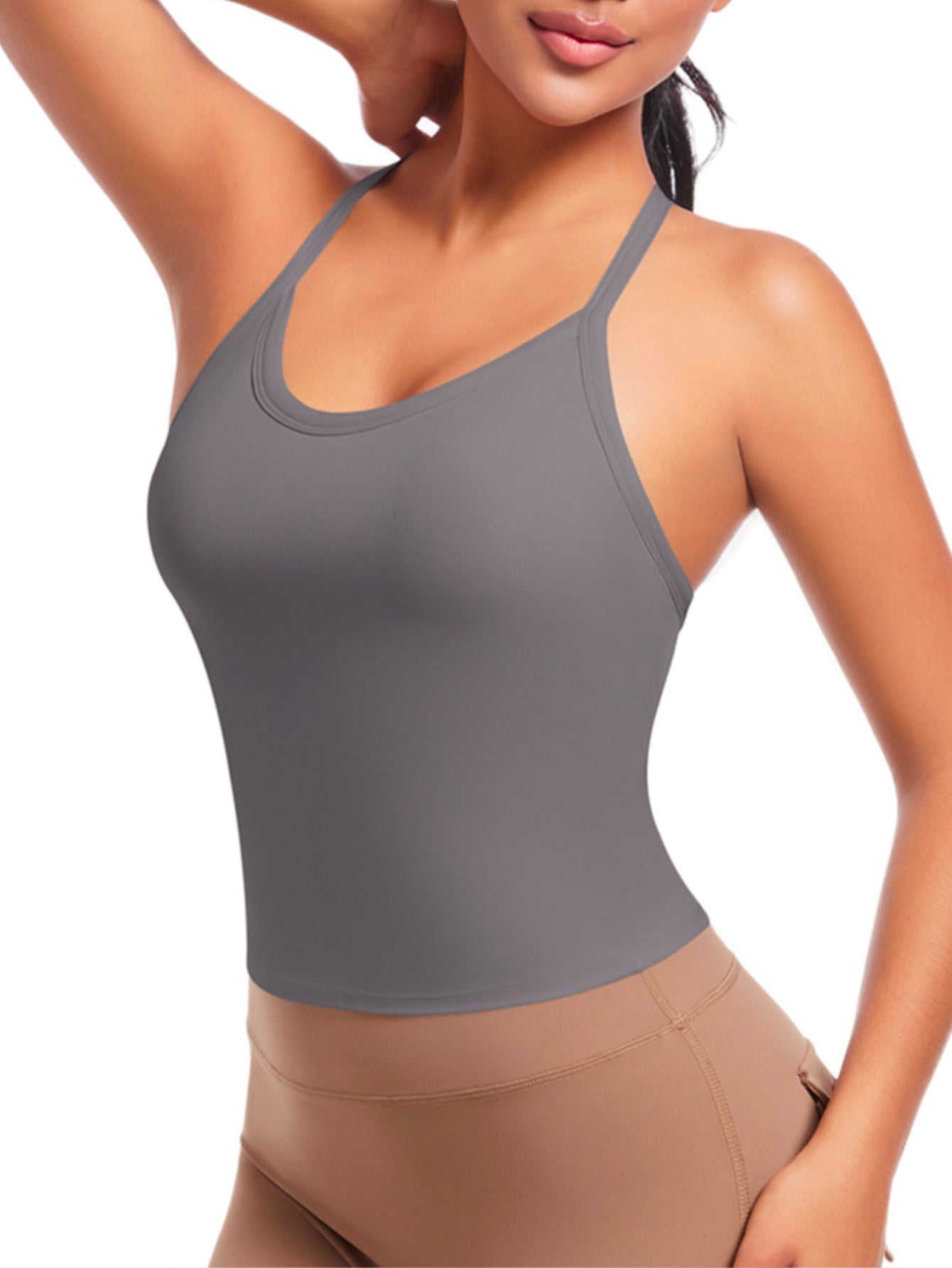 Crisscross Back Crop Top