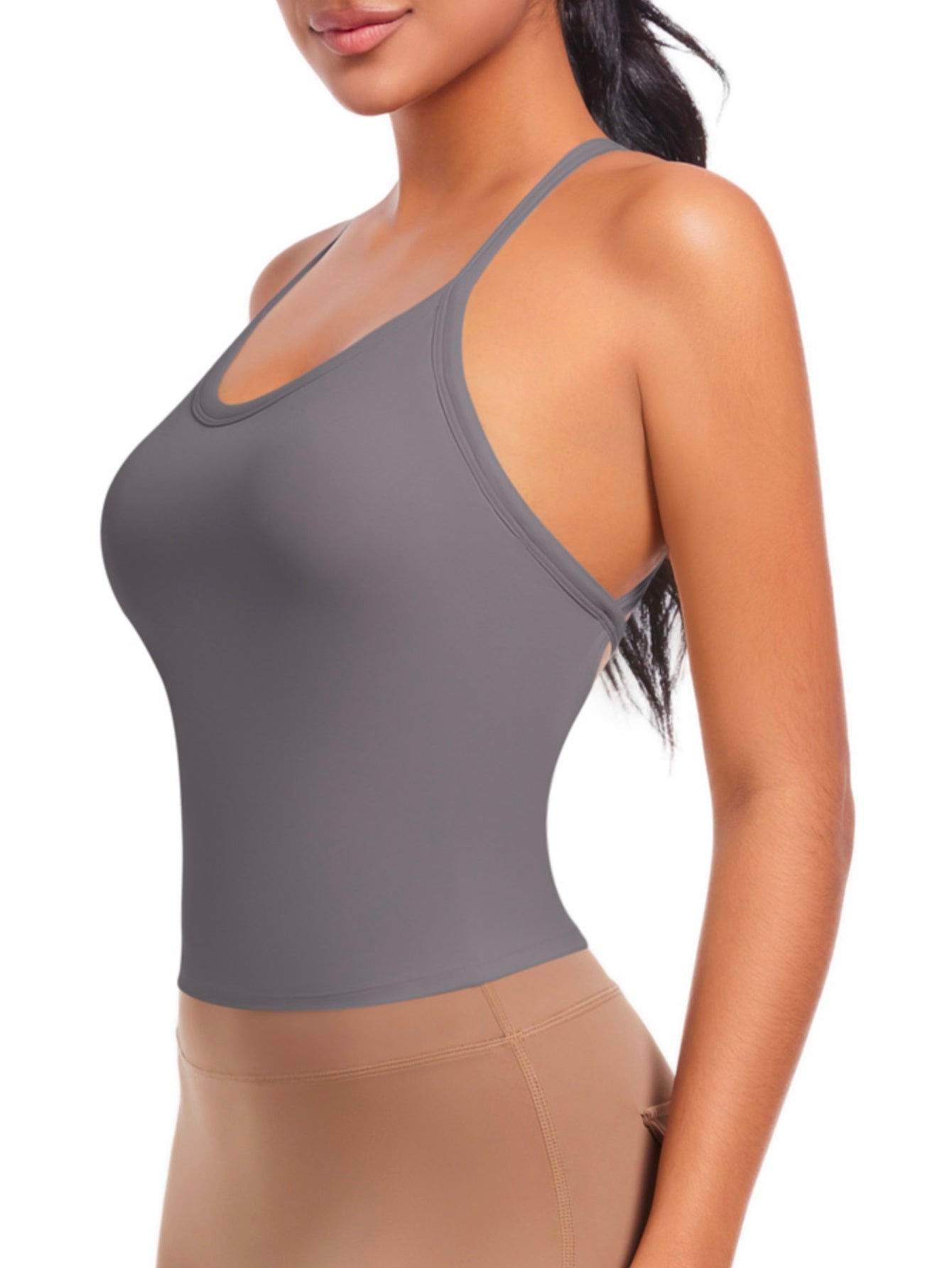Crisscross Back Crop Top