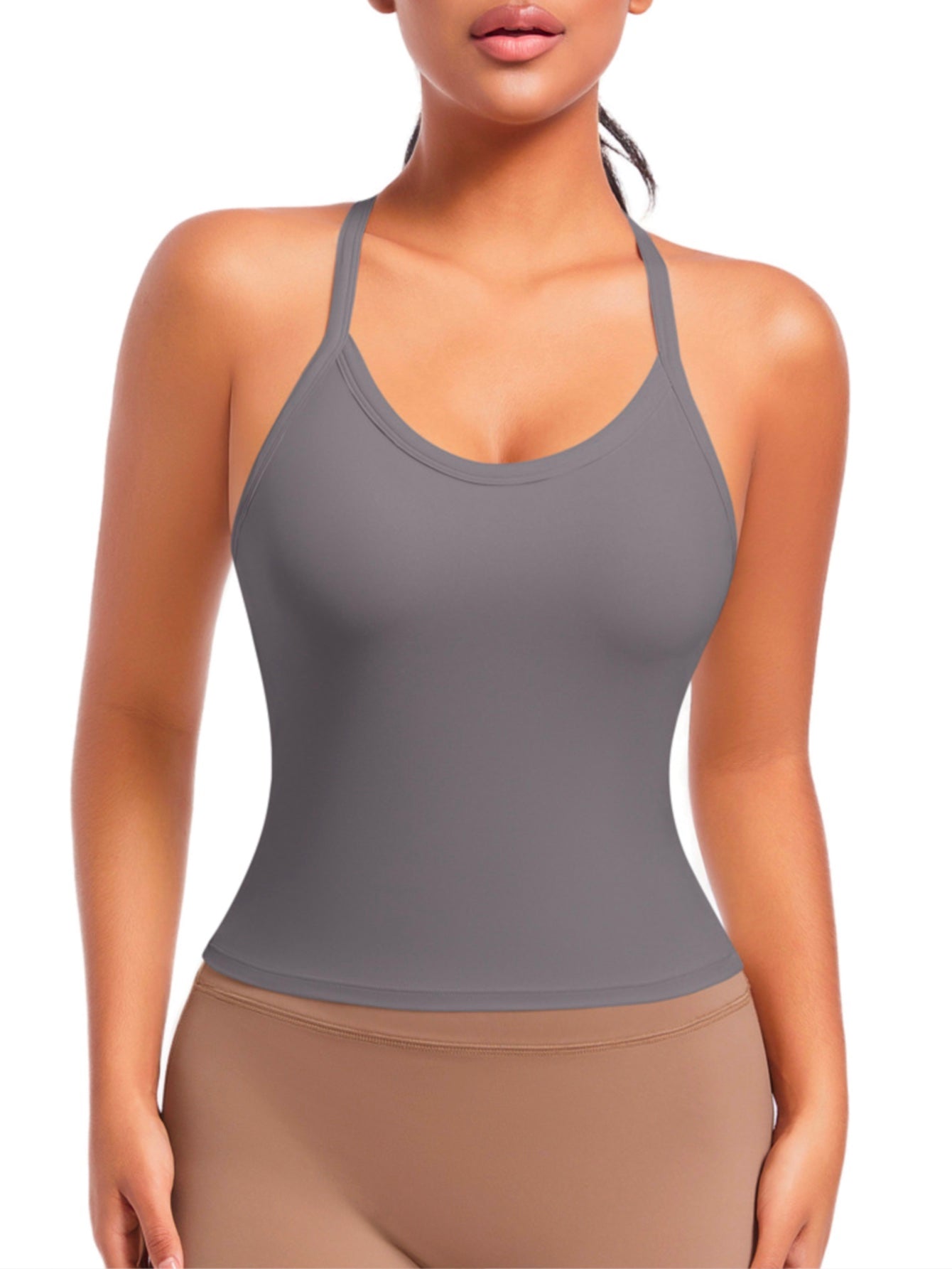 Crisscross Back Crop Top