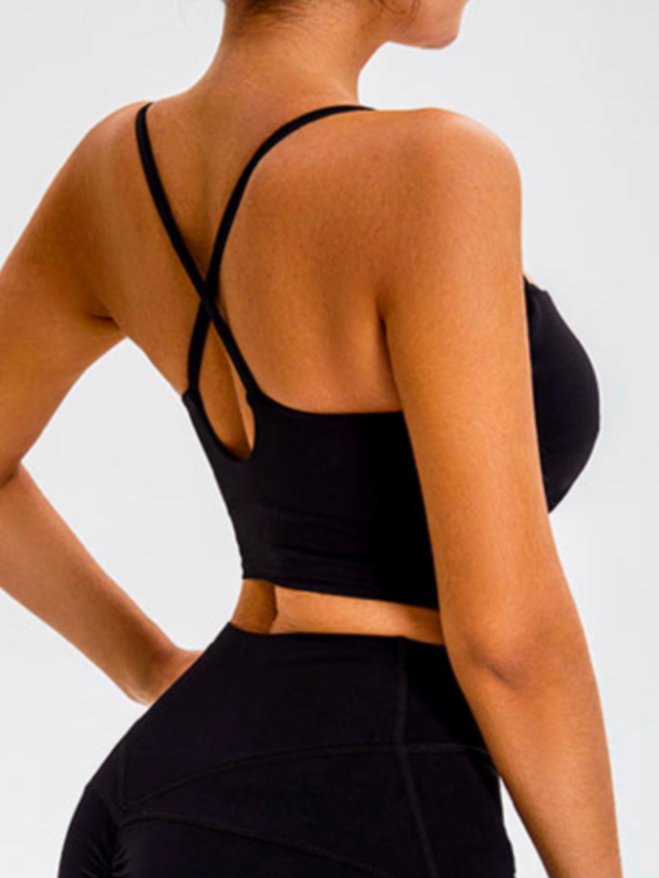 Extended Front Crisscross Back Cami Top
