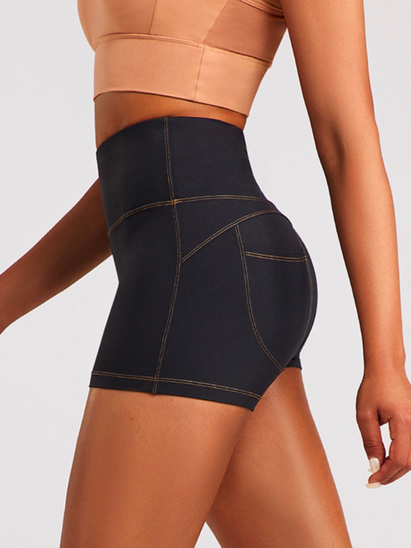 Leggings sin costuras con cintura alta y control de abdomen