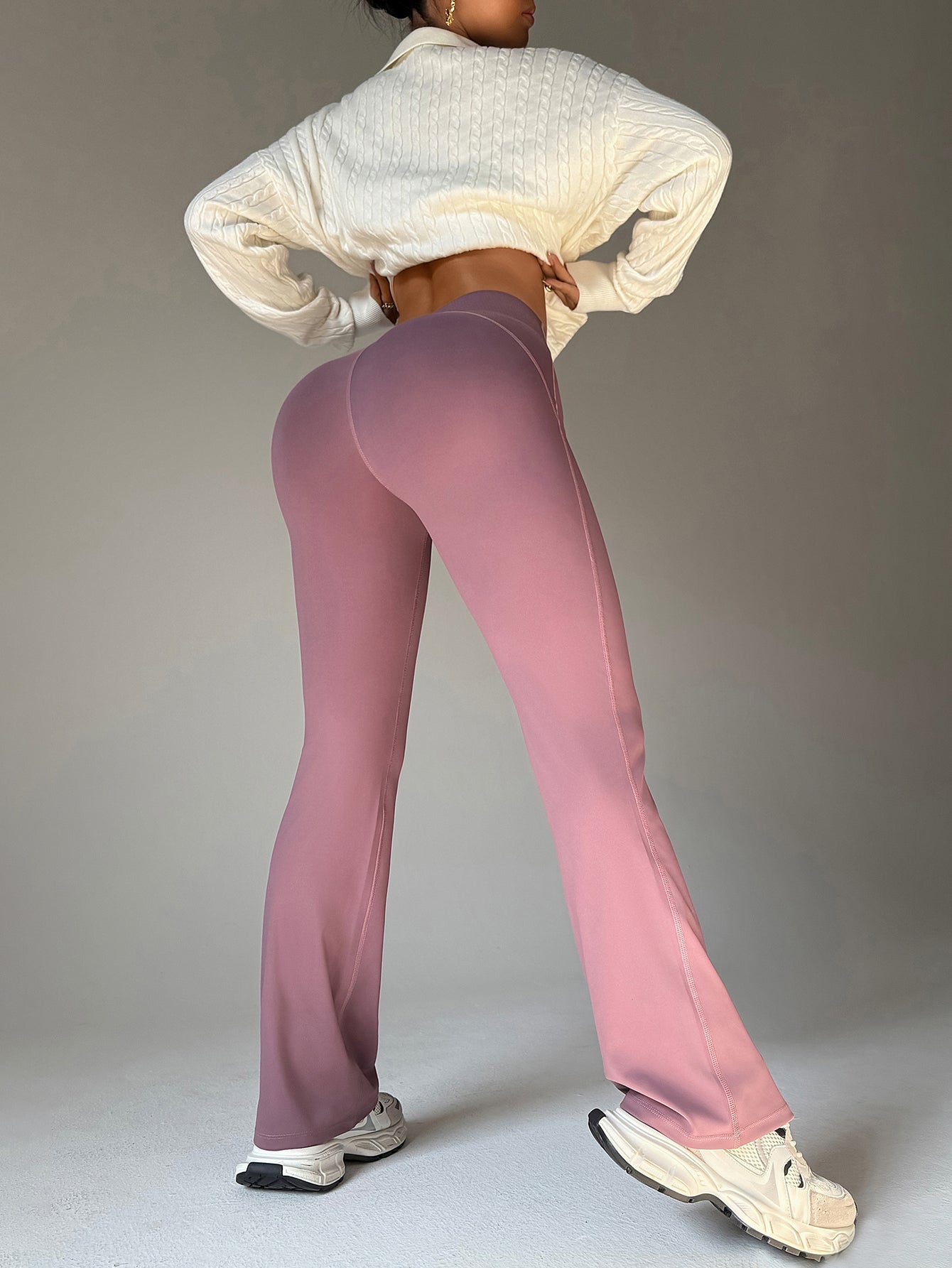 High Waist Butt-Lifting Seamless Flare Pants