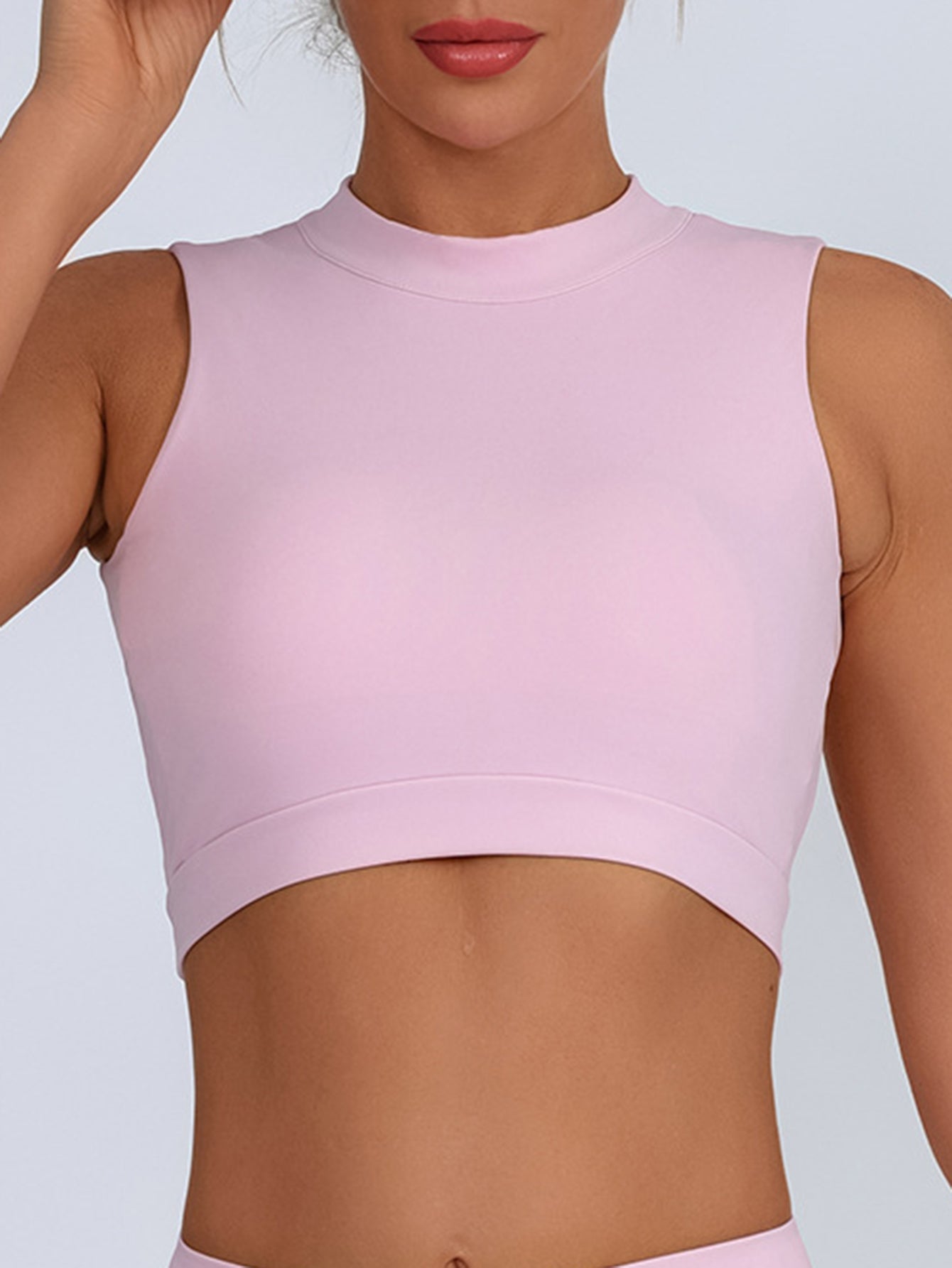 Crossback Tie-Back Sleeveless Crop Top