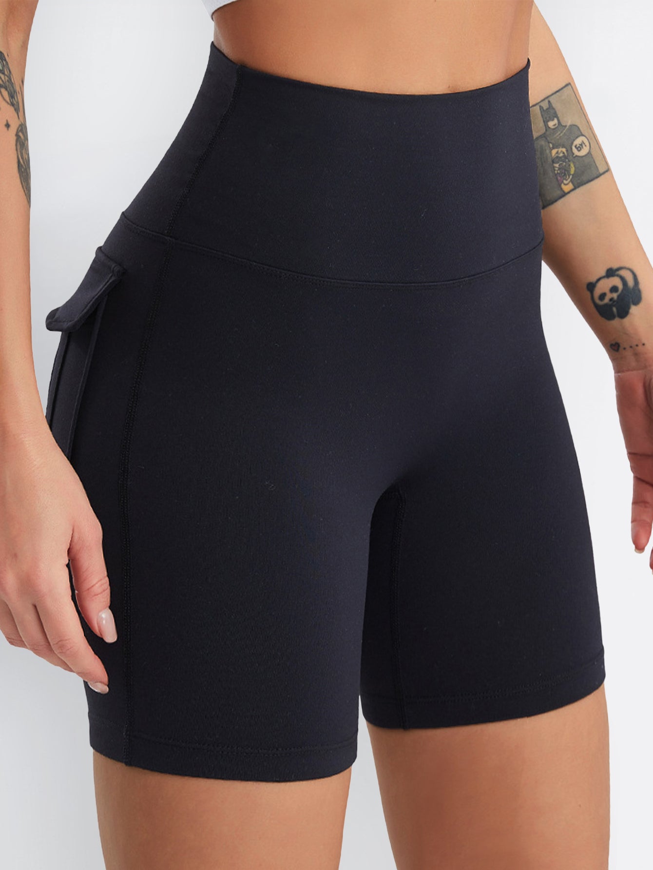 Pantalones cortos sin costuras perfumados que realzan los glúteos 