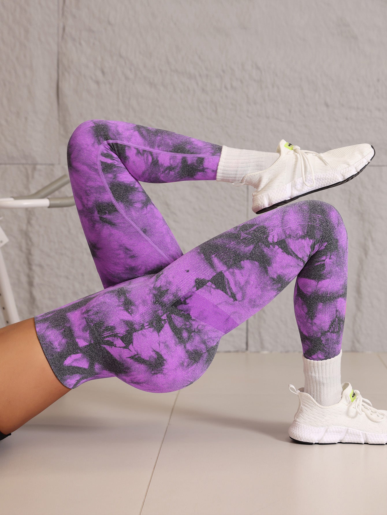 High Waist Tie Dye Butt Contour Seamless Leggings