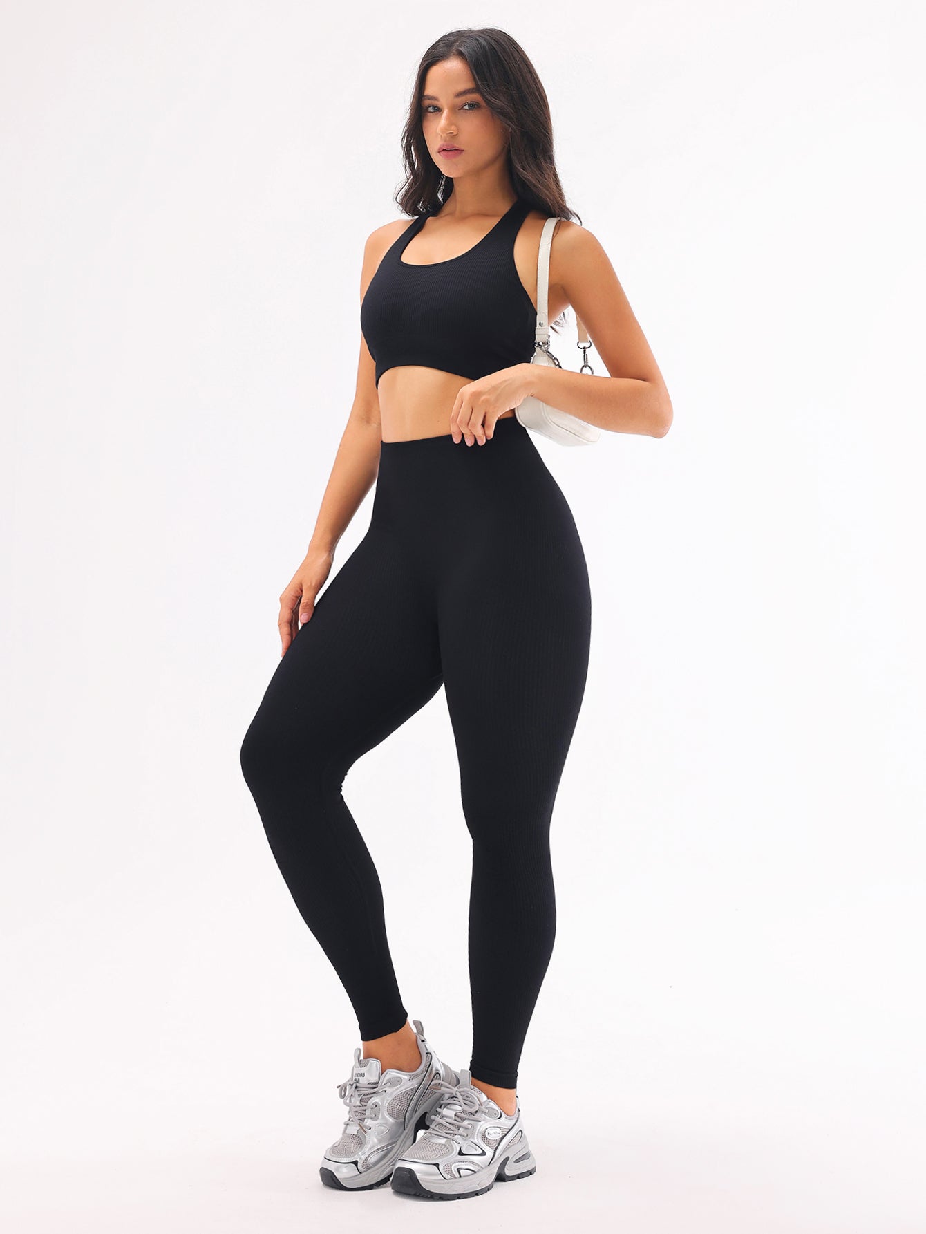 Scented Rib-Knit Seamless Leggings