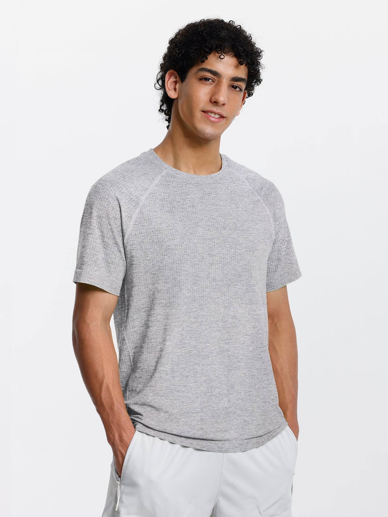 Soutien-gorge de sport sans coutures en tricot côtelé à dos nageur