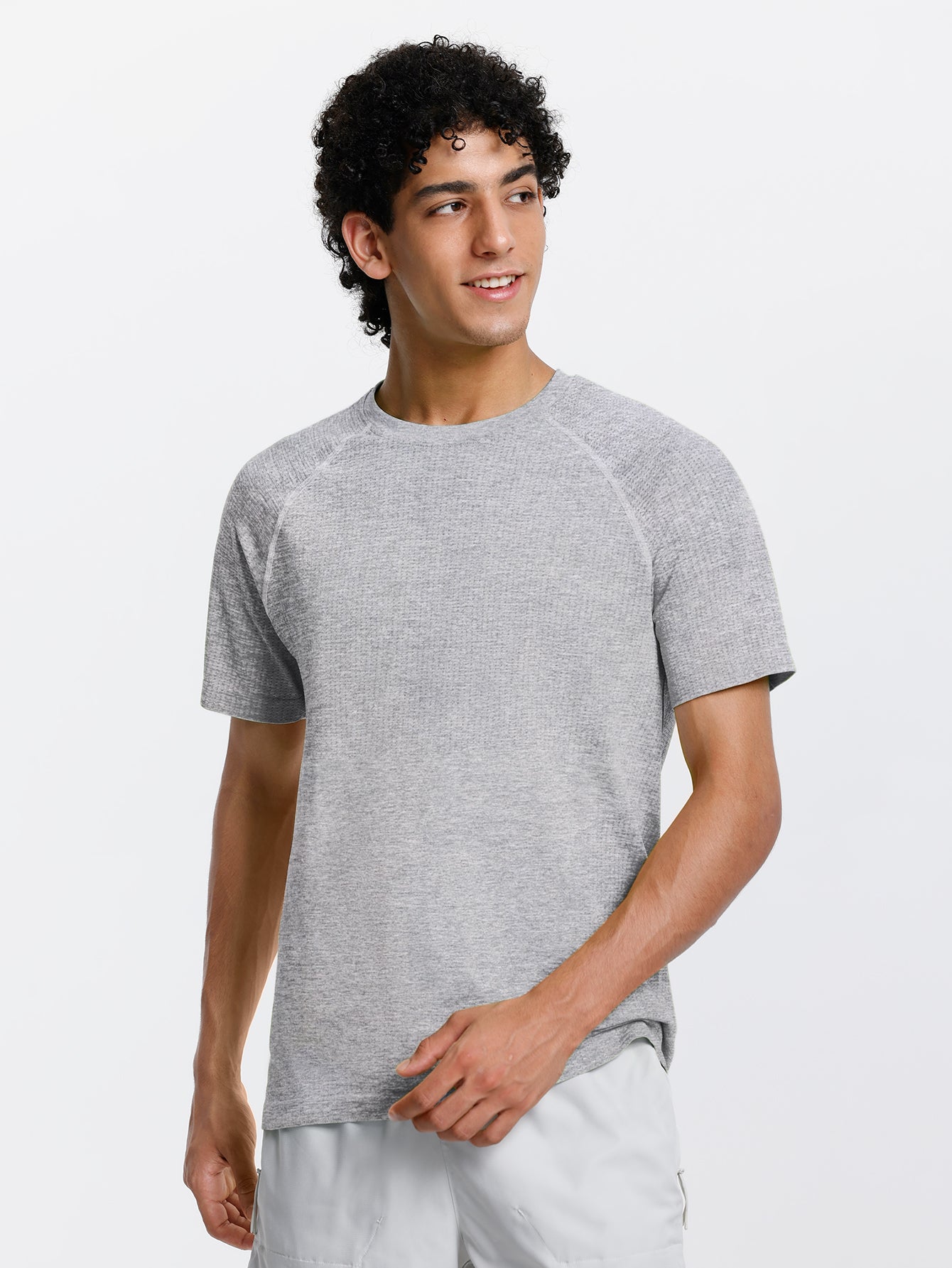 Soutien-gorge de sport sans coutures en tricot côtelé à dos nageur