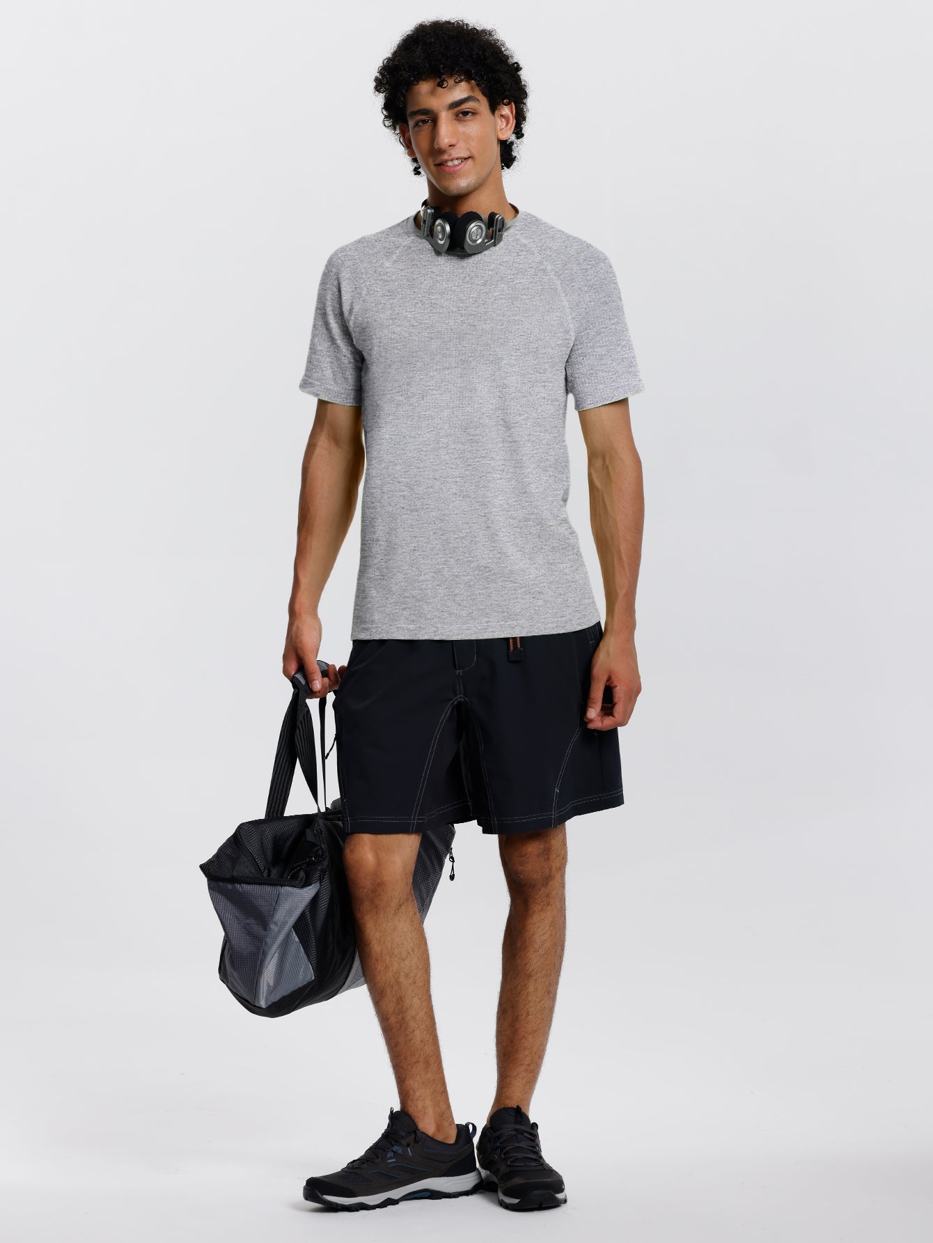 Soutien-gorge de sport sans coutures en tricot côtelé à dos nageur